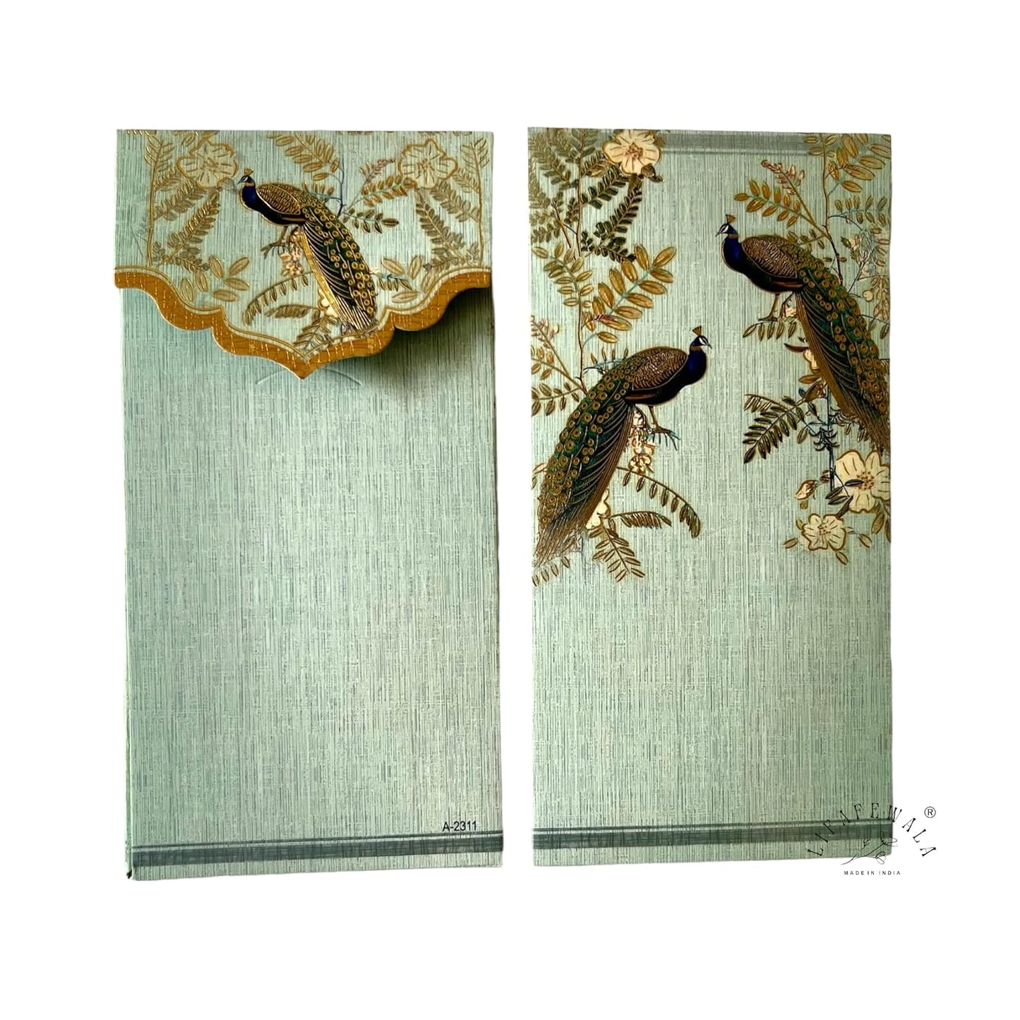 Designer Peacock Velvet Shagun Envelopes โ Traditional Shagun Money Covers (Pack of 20, 50, 100, 200)