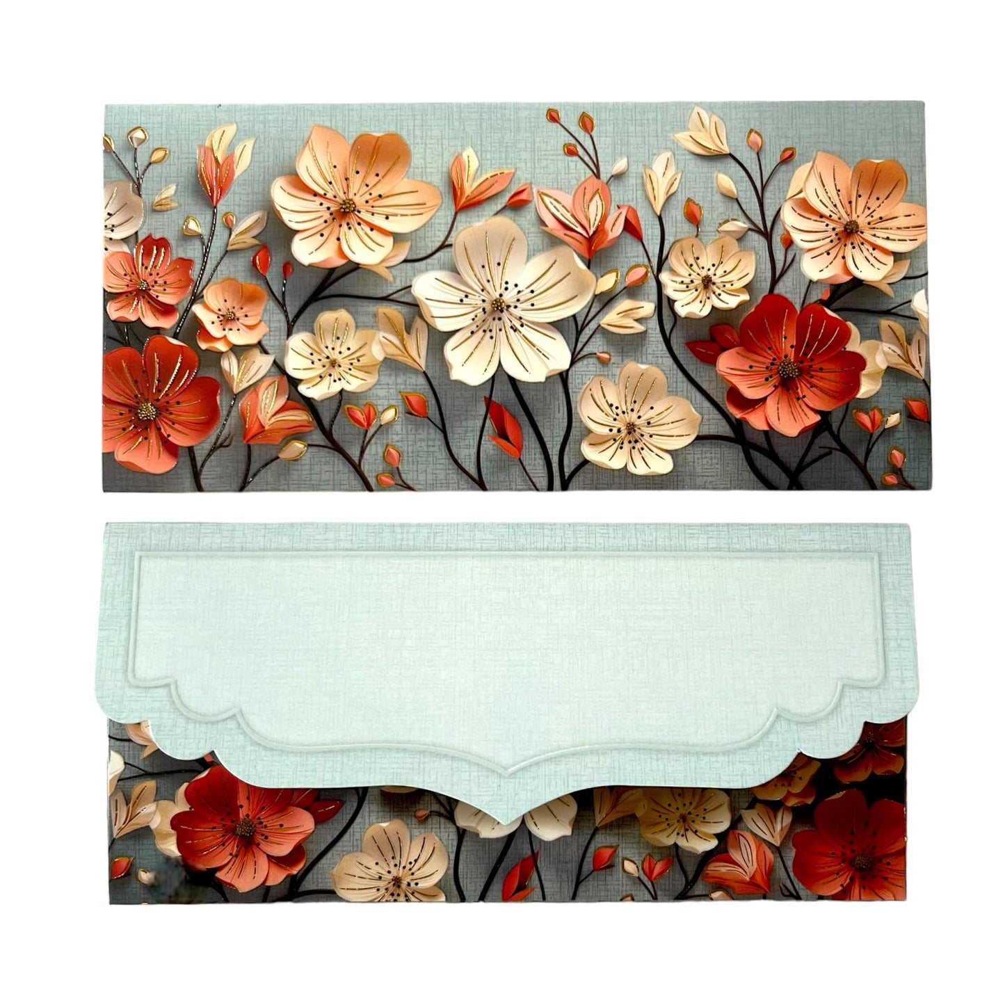 Floral Velvet Shagun Envelopes – Gold Foil Money Covers for Weddings & Gifting | Lifafewala