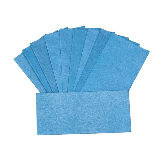 Lifafewala Eco Friendly Handmade Sustainable Recycled Paper Envelopes used in Gifting, Birthdays, Weddings and Other Occasions And Festivities. Pack of 10| (Blue)