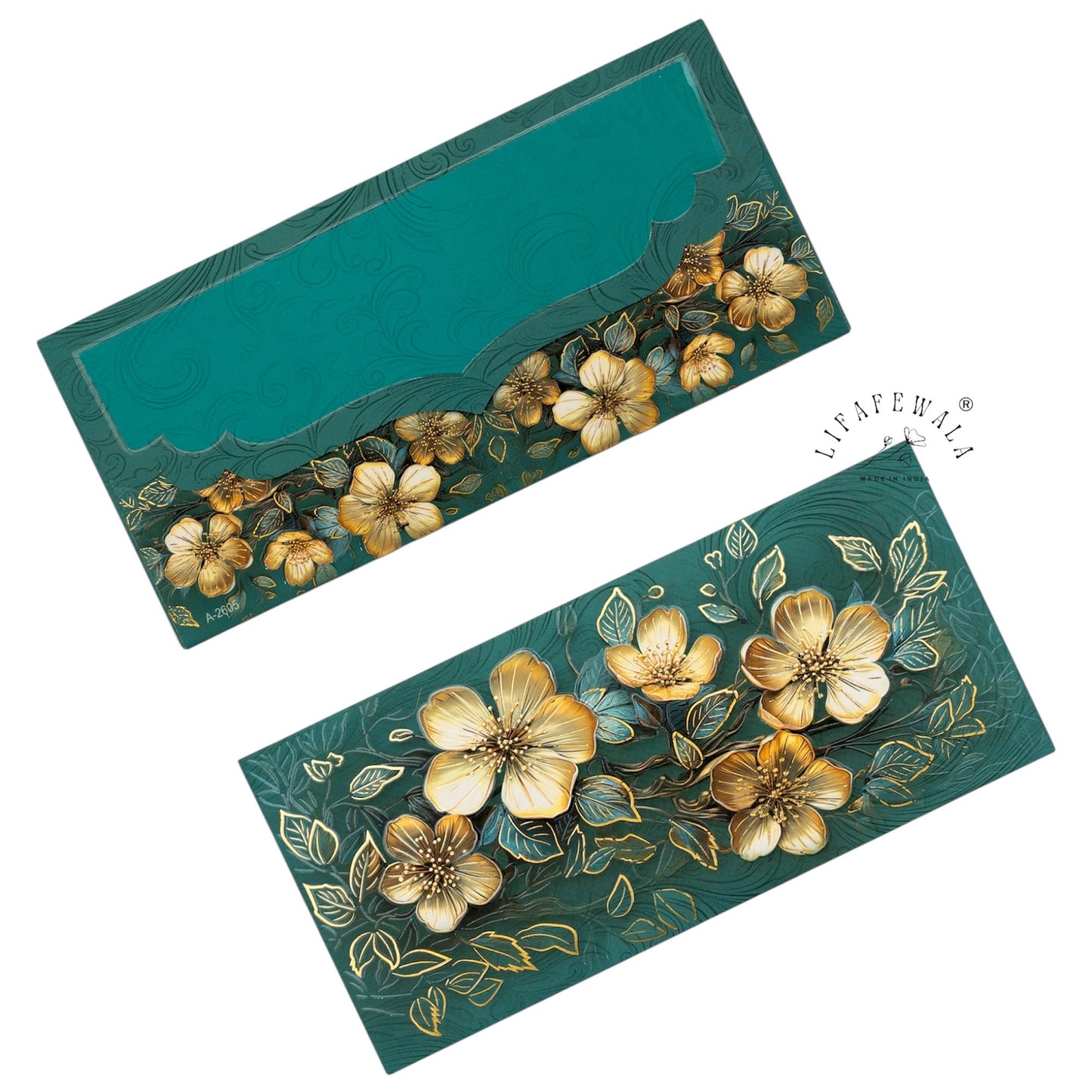 Exclusive Floral Design Velvet Envelope for Gifting
