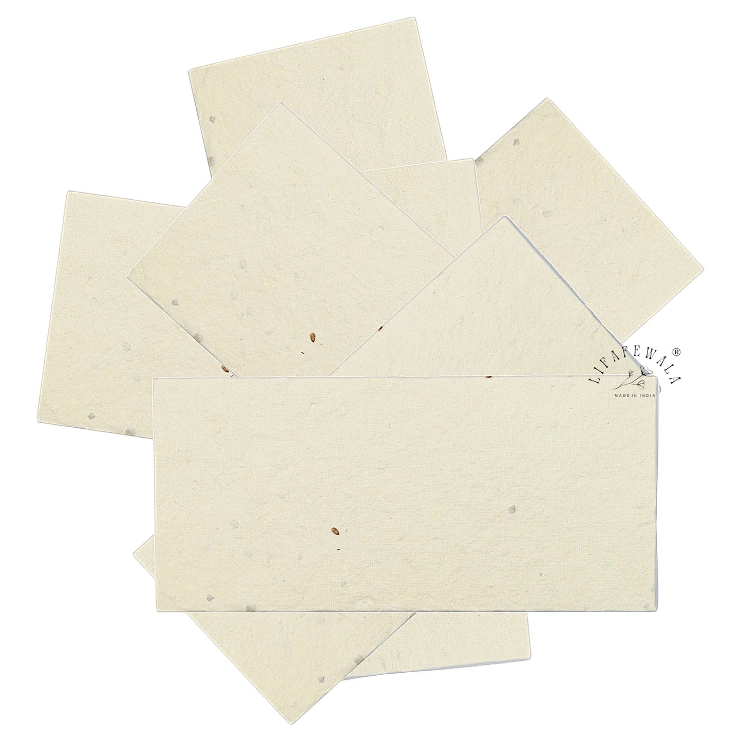 Eco-Friendly Plantable Seed Paper Envelopes by LIFAFEWALA | Tomato Seed Cream Covers (Pack of 20–200)