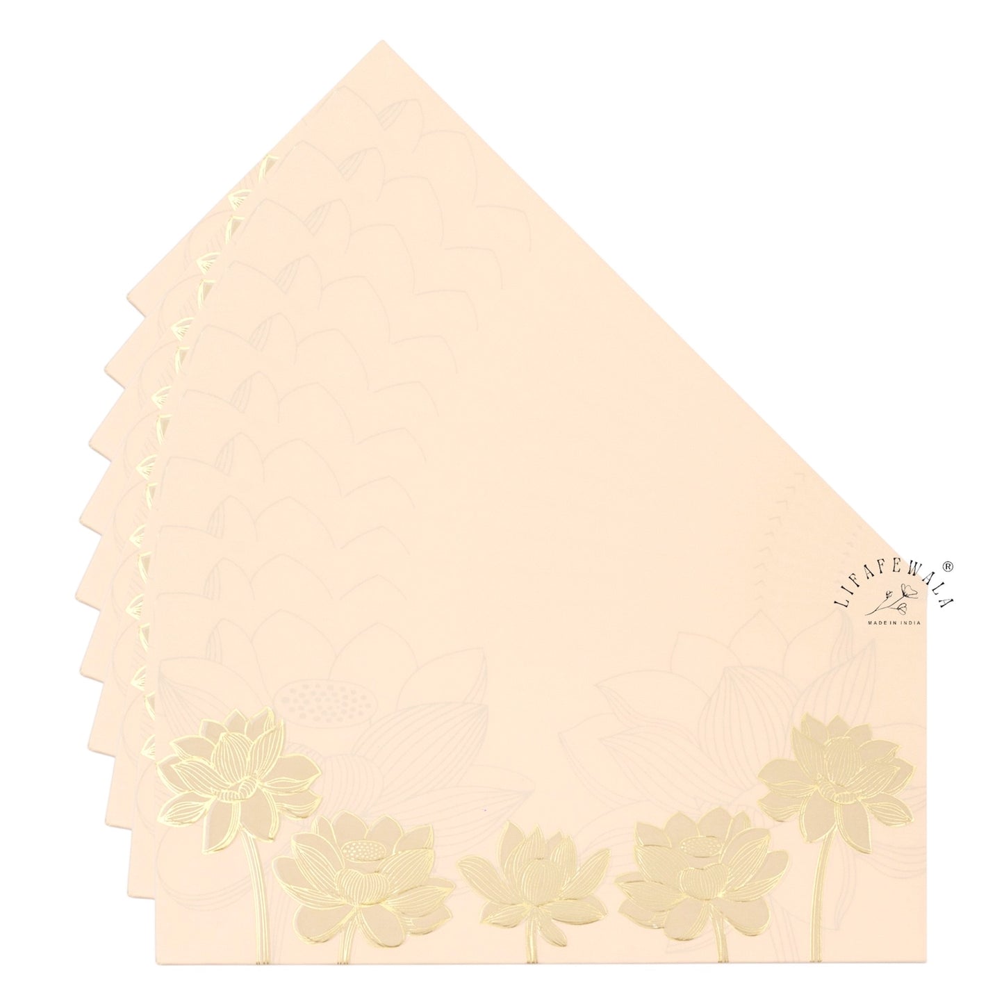 Floral Pastel Pink Money Envelopes | LIFAFEWALA Shagun Lifafa (Pack of 20–200)