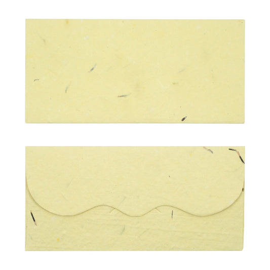 Plantable Yellow Handmade Recycled Paper Envelope
