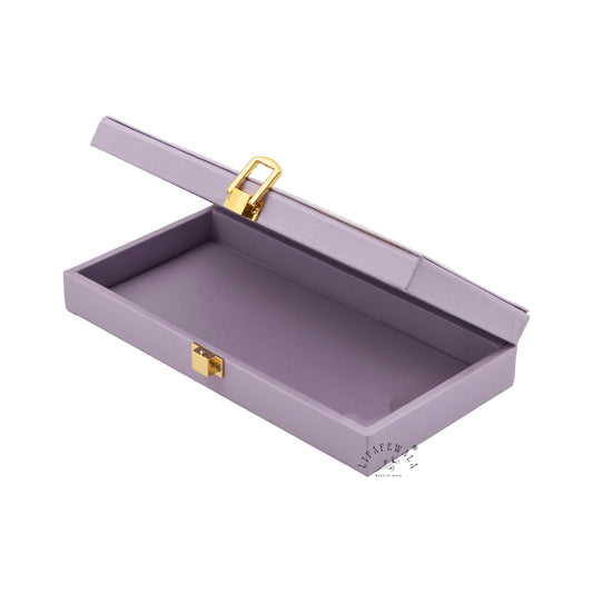 Decorative Pastel Purple Handcrafted Gaddi Box – Premium Shagun, Cash & Jewellery Gift Box | Lifafewala