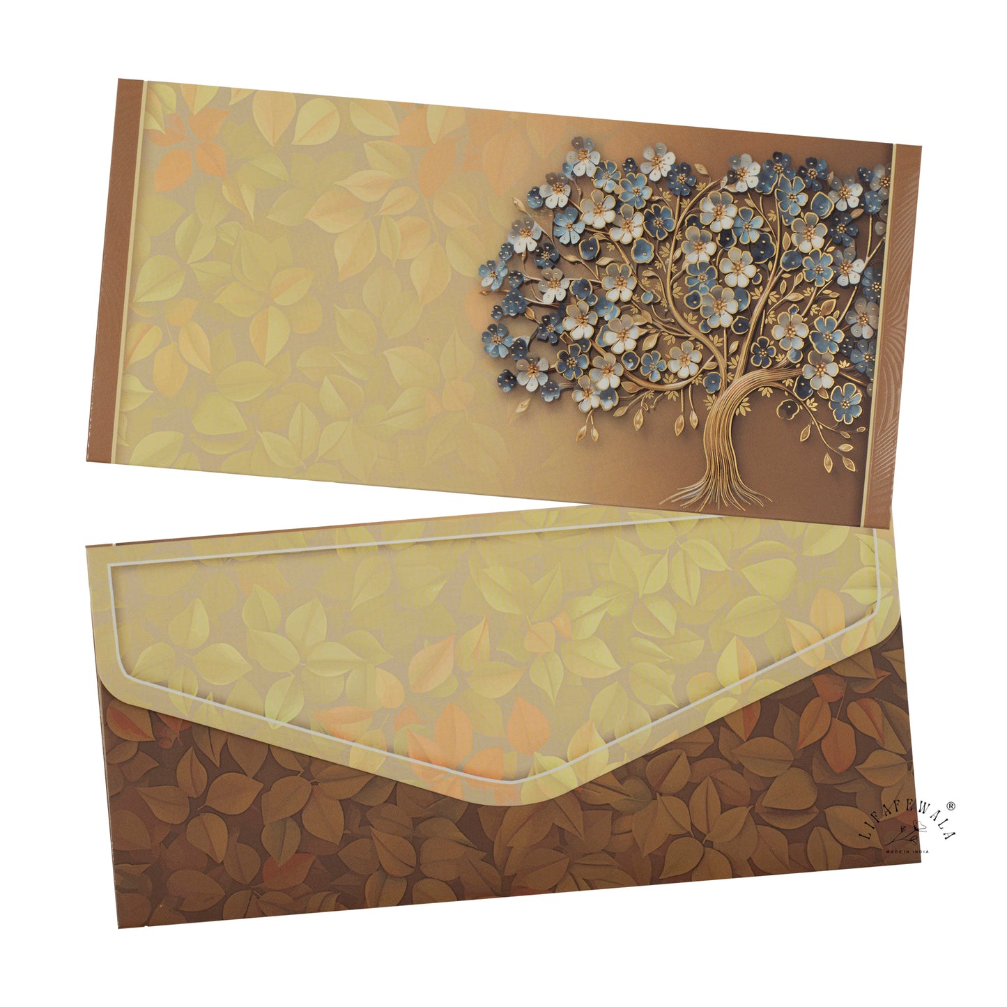 Gold Foil UV Shagun Envelopes | LIFAFEWALA (Matte Finish, Pack of 20–200)