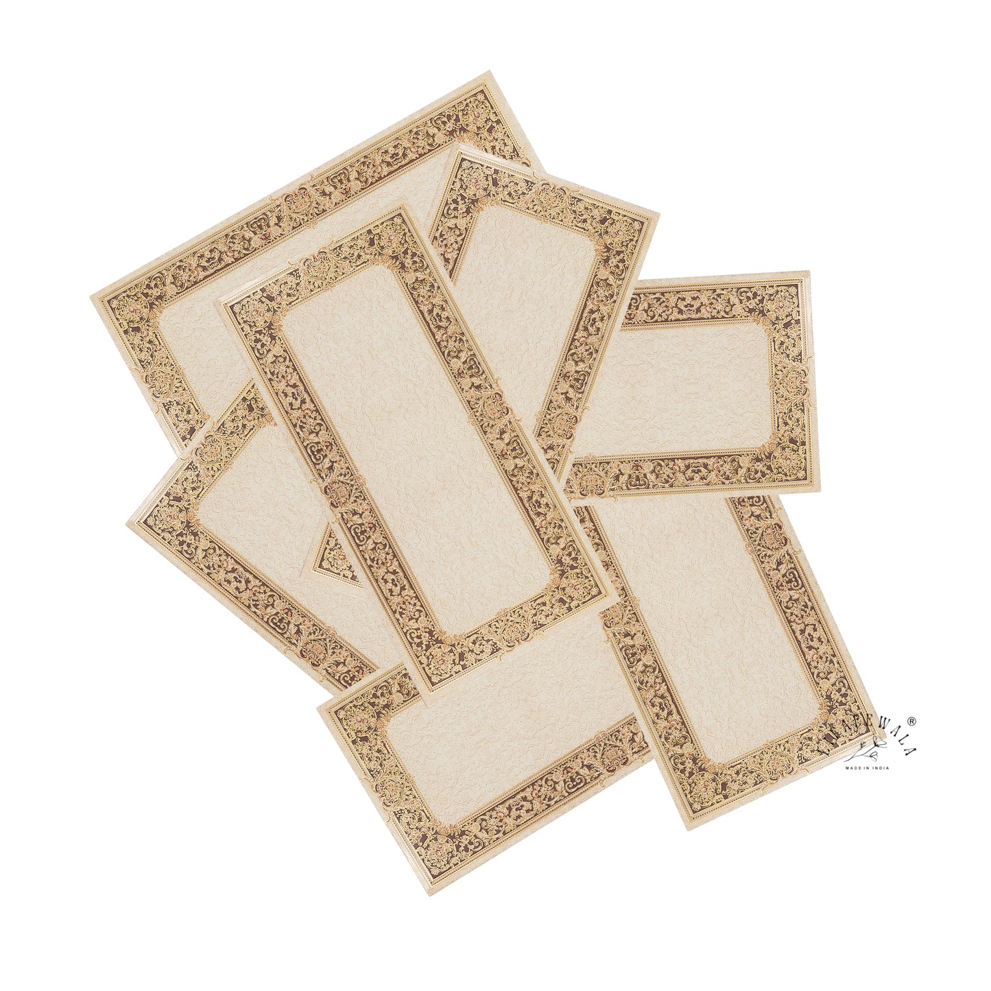 Floral Design Shagun Envelopes – Velvet Finish Gold Foil & UV Tuck Flap Gift Covers | Lifafewala