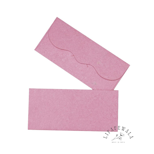 Eco friendly recycled paper pink shagun envelopes for gifts
