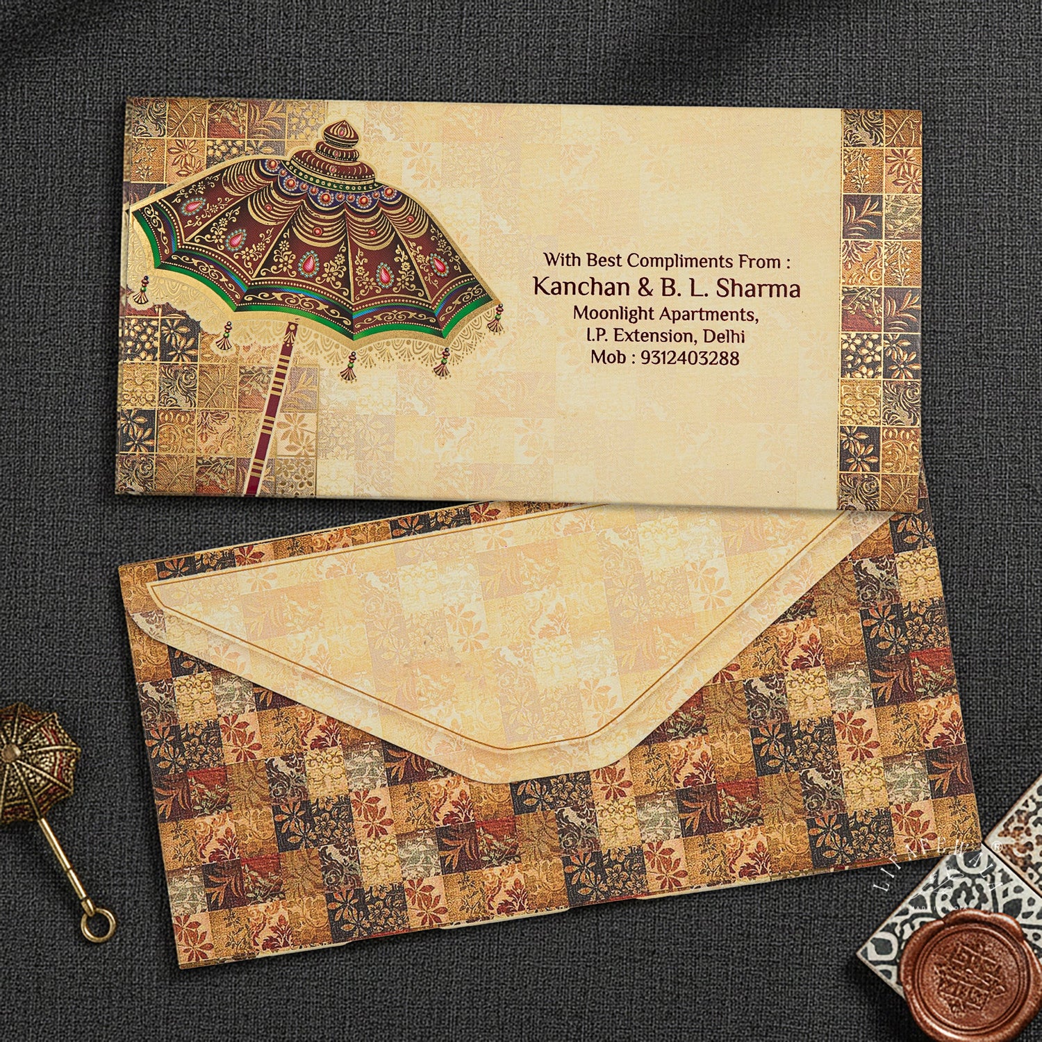 Personalised Shagun Envelopes with name - Lifafewala