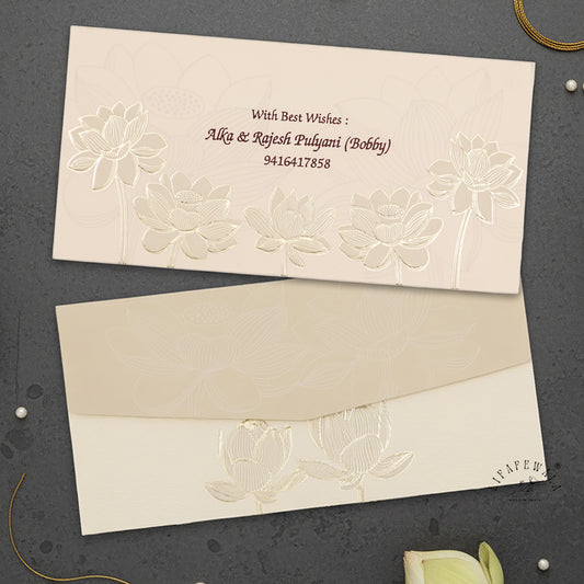 Floral Pastel Pink Money Envelopes | LIFAFEWALA Shagun Lifafa (Pack of 20–200)