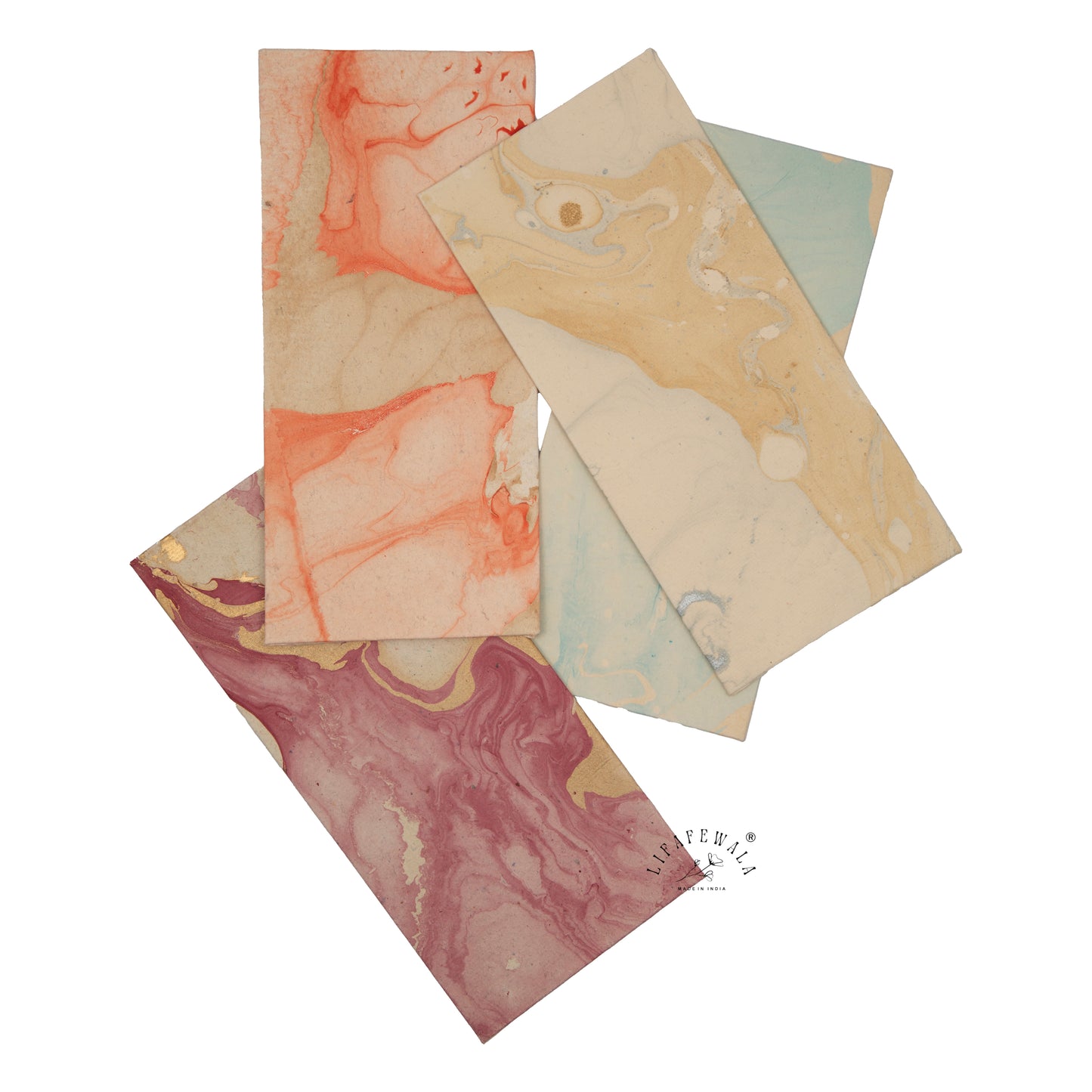 Eco-Friendly Handmade Recycled Paper Envelopes – Sustainable Multicolor Craft & Invitation Covers | Lifafewala