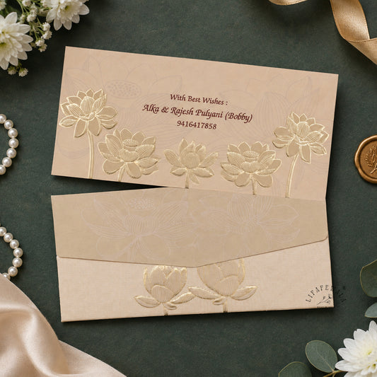 Pastel Pink Floral Shagun Envelopes | LIFAFEWALA (Fancy Metallic, Pack of 20–200)