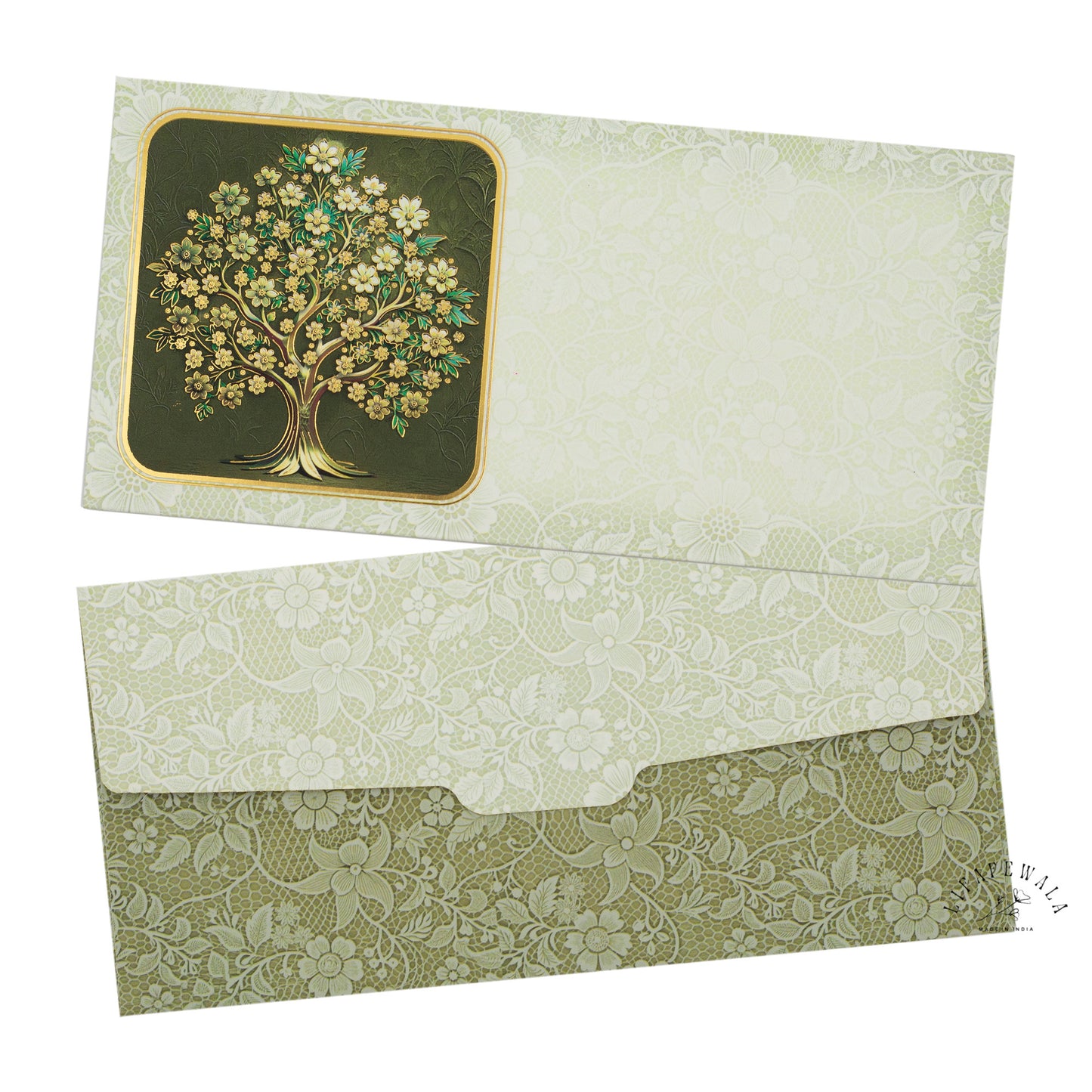 Floral Velvet Feel Money Envelopes | LIFAFEWALA Shagun Lifafa (Pack of 20–200)