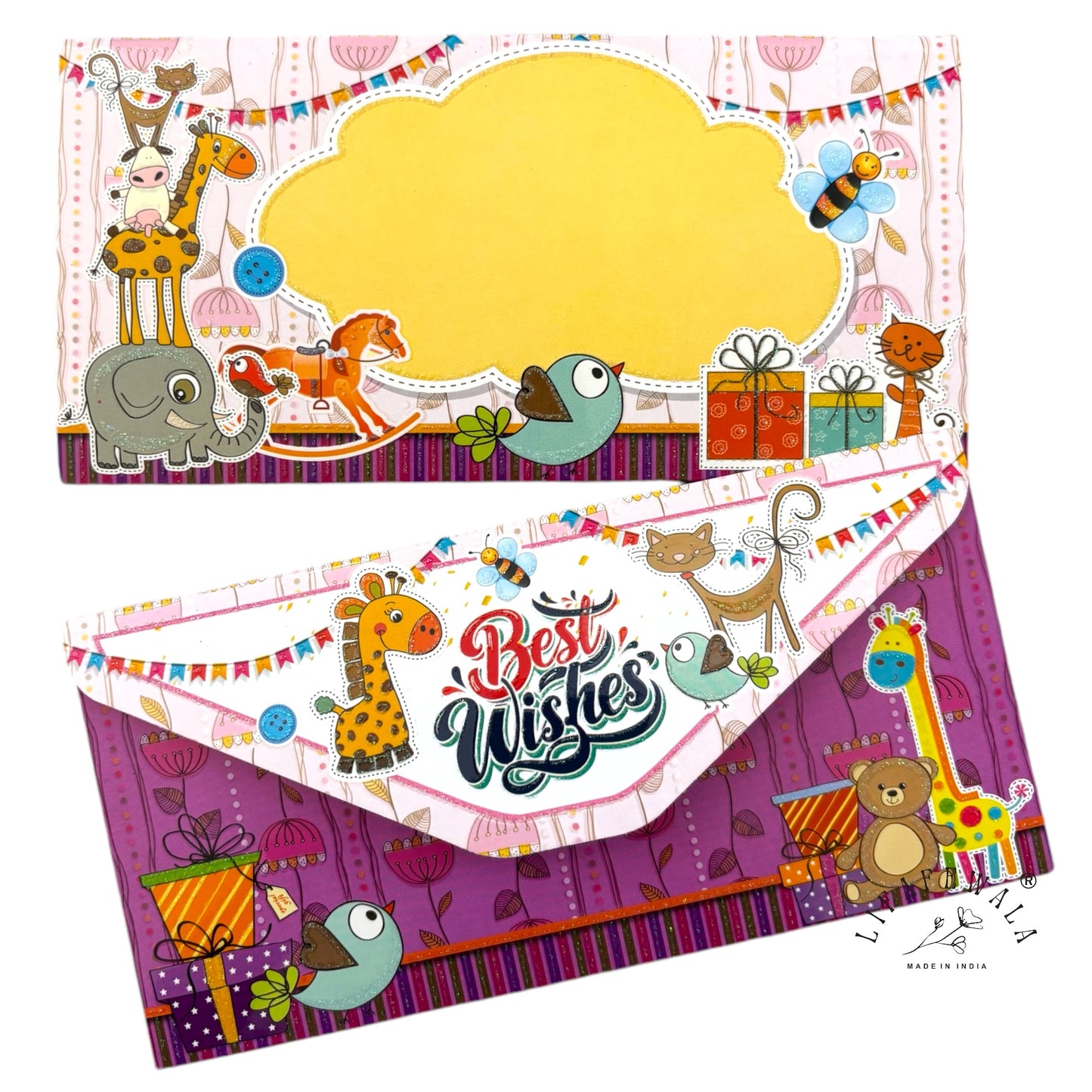 3-Fold Baby Theme Shagun Lifafa by LIFAFEWALA