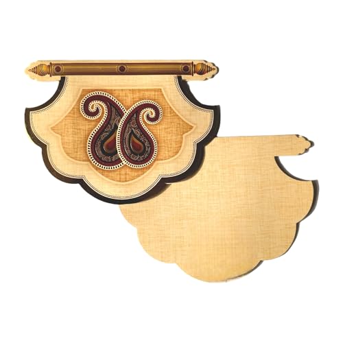 Lifafewala Unique and Exclusive Designer Fan Shaped Money And Shagun Envelopes for Weddings, Birthdays and Various other Occasions (Yellow)