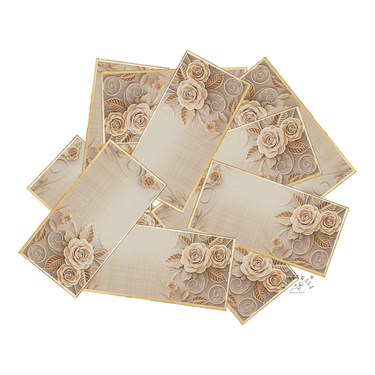 Ivory Rose Bouquet premium shagun envelope by LIFAFEWALA – scattered envelopes