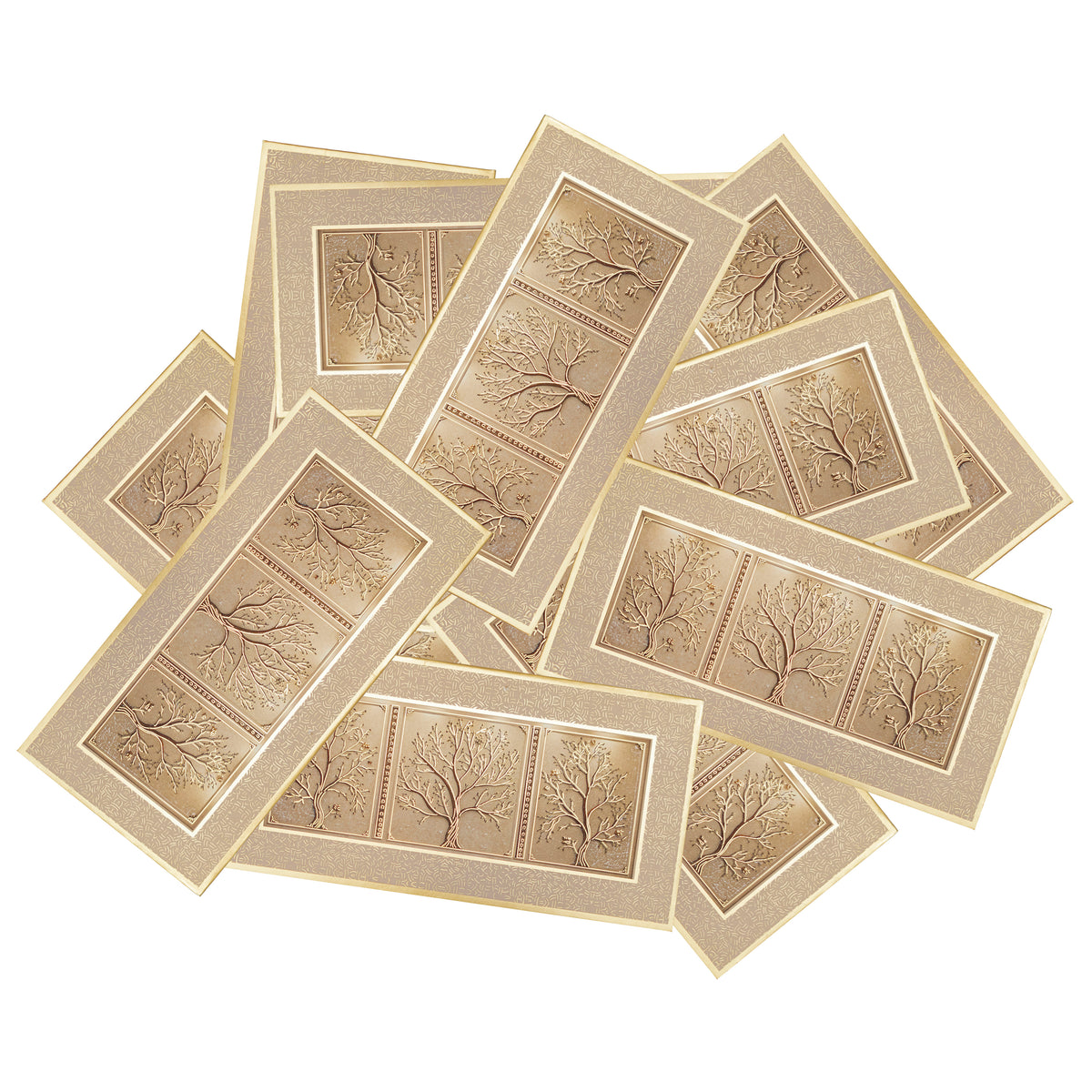 Champagne Tree of Life premium shagun envelope by LIFAFEWALA – scattered envelopes