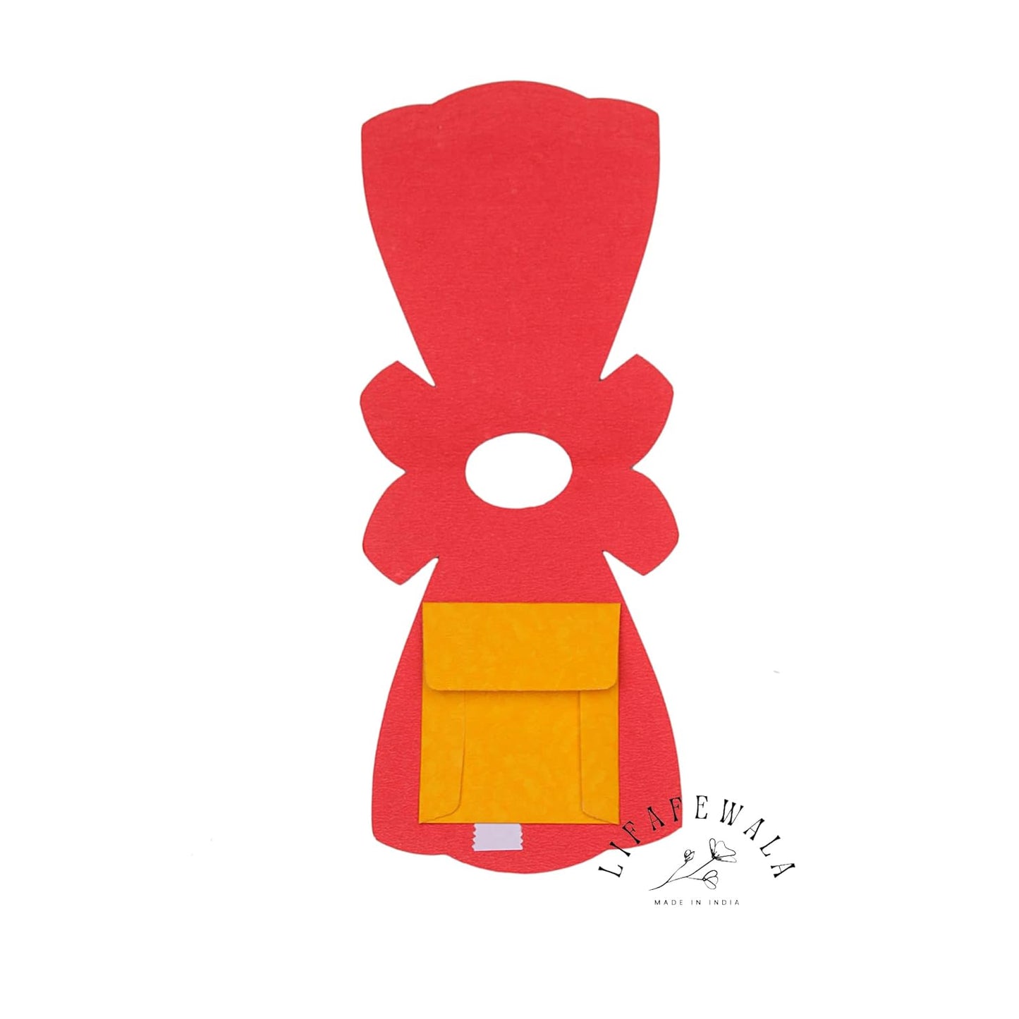 Lifafewala Unique and Exclusive Designer Ethnic Frock/Dress shaped Money And Shagun Envelopes for Weddings, Birthdays and Various other Occasions. Pack of 10| Color: Multicolor (As per availability)