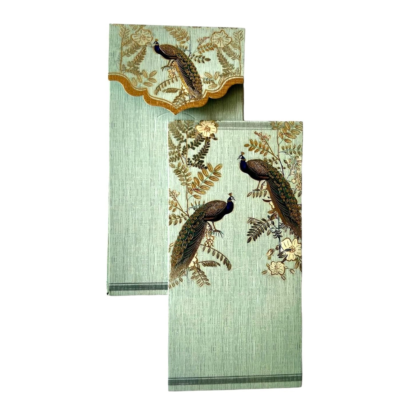 LIFAFEWALA Standing Premium & Exclusive Pair of Peacock Money and Shagun Envelopes for Wedding,Birthday,Gifting |Velvet Feel| |Pack of 10| (Multicolor)