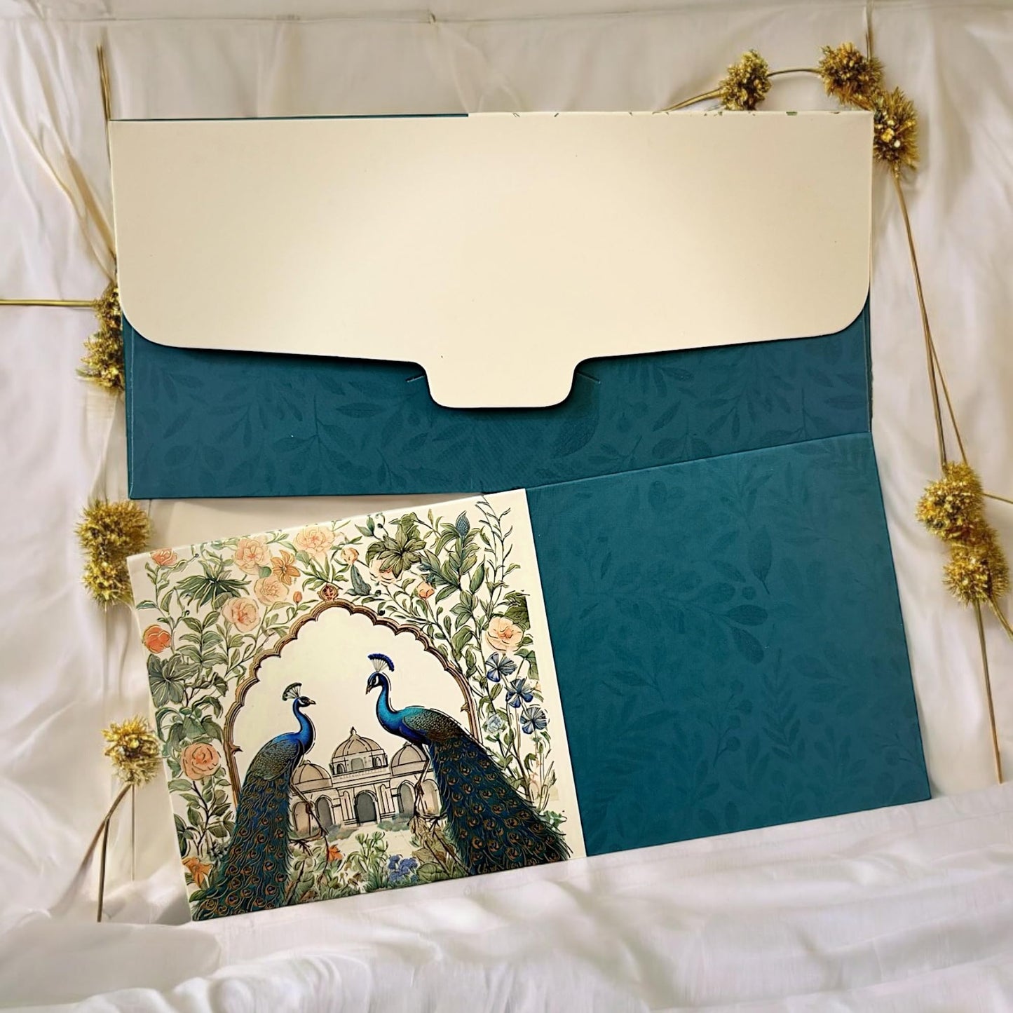 LIFAFEWALA Premium & Exclusive Double Peacock Design Money and Shagun Envelopes for Wedding,Birthday,Gifting |Matt Finish| |Pack of 10| (Gold Foil)