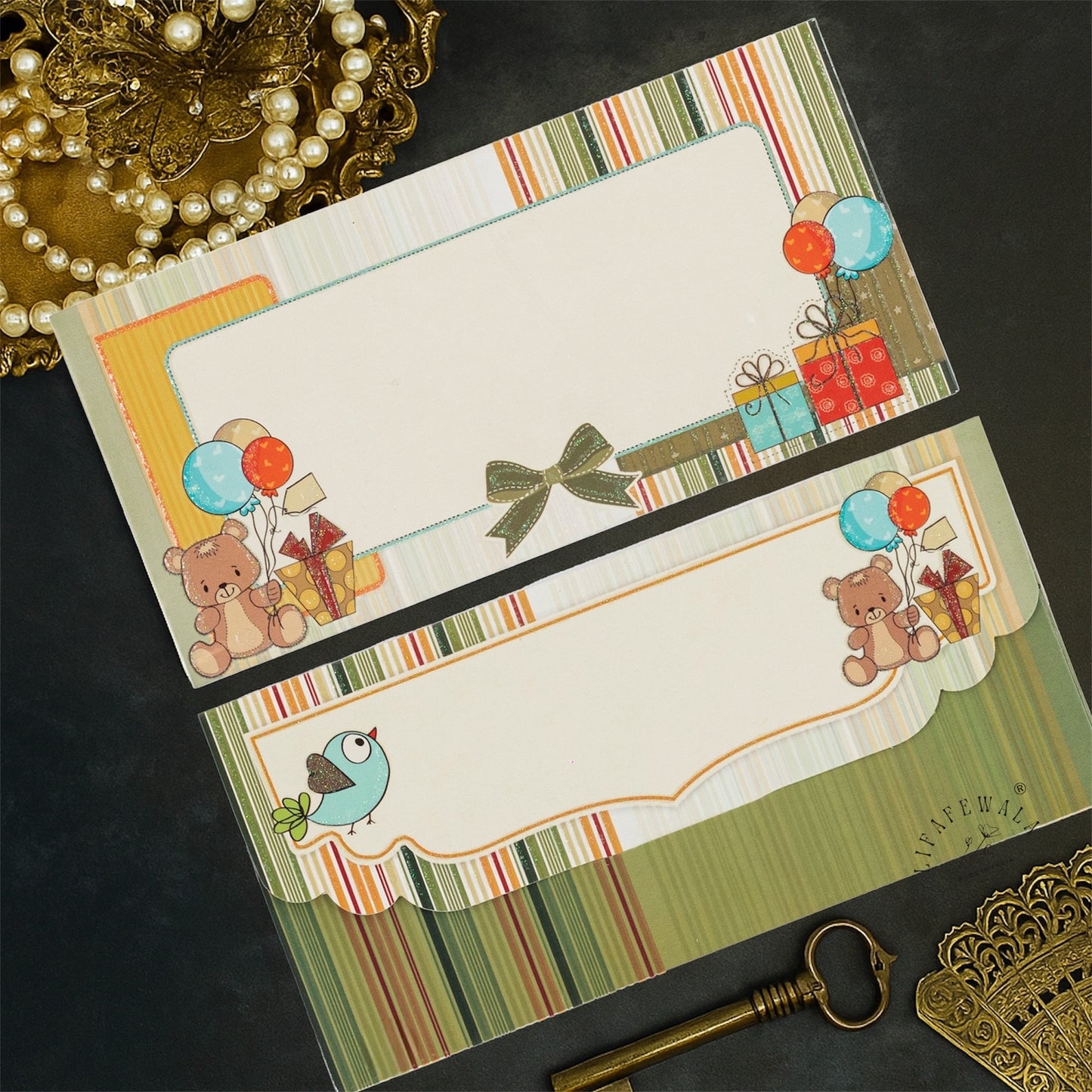 Cute Multicolor Kids Design Money Envelopes by LIFAFEWALA