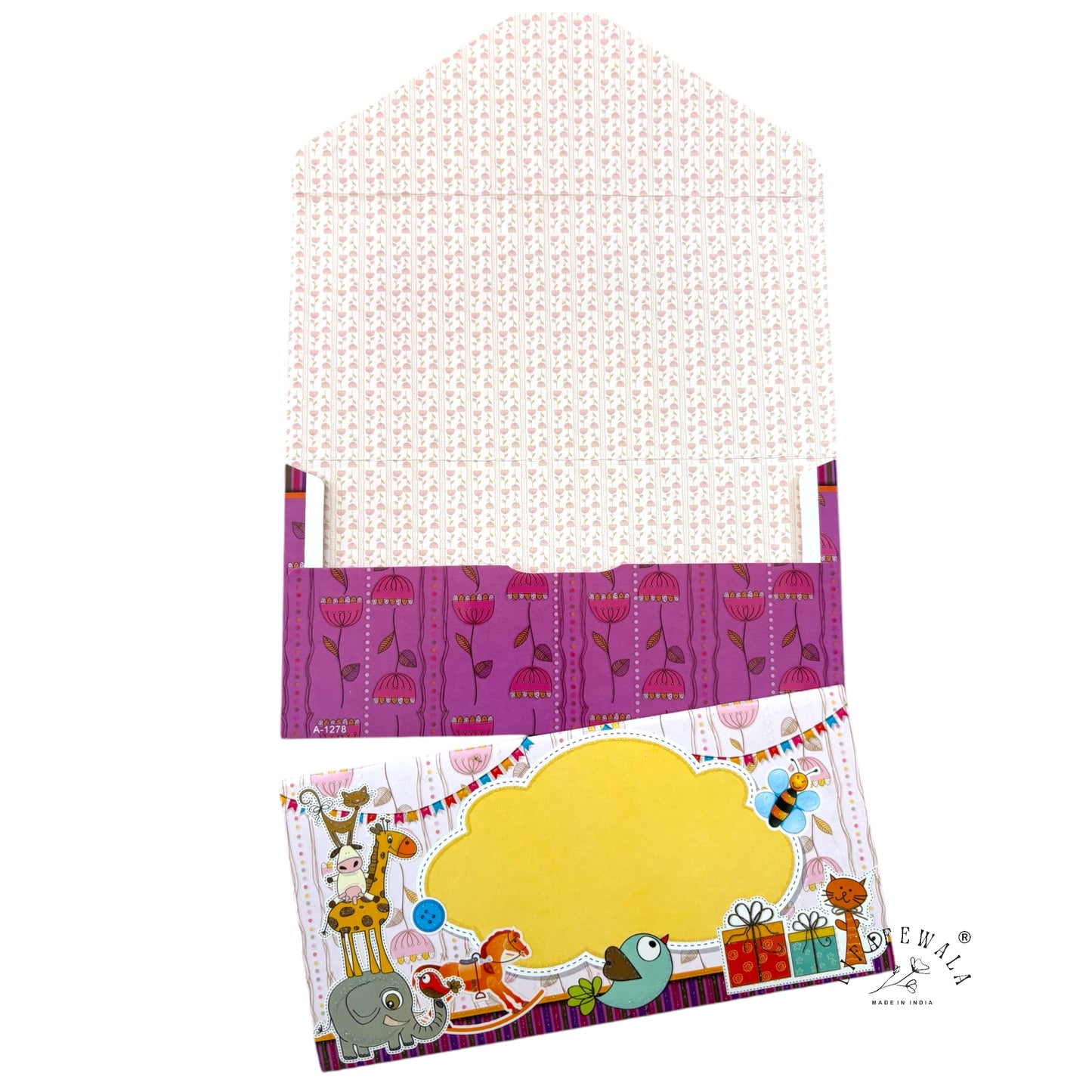 Cute Kids Money Envelope with Colorful Design