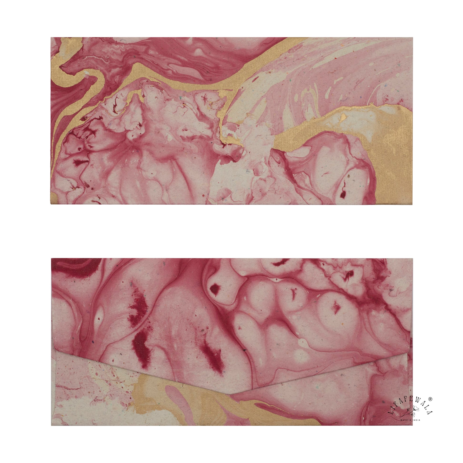 Eco Friendly Handmade Magenta Paper Envelopes by LIFAFEWALA