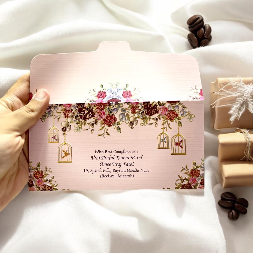 Designer Pink Envelopes for Cash, Weddings & Gifting – Lifafewala