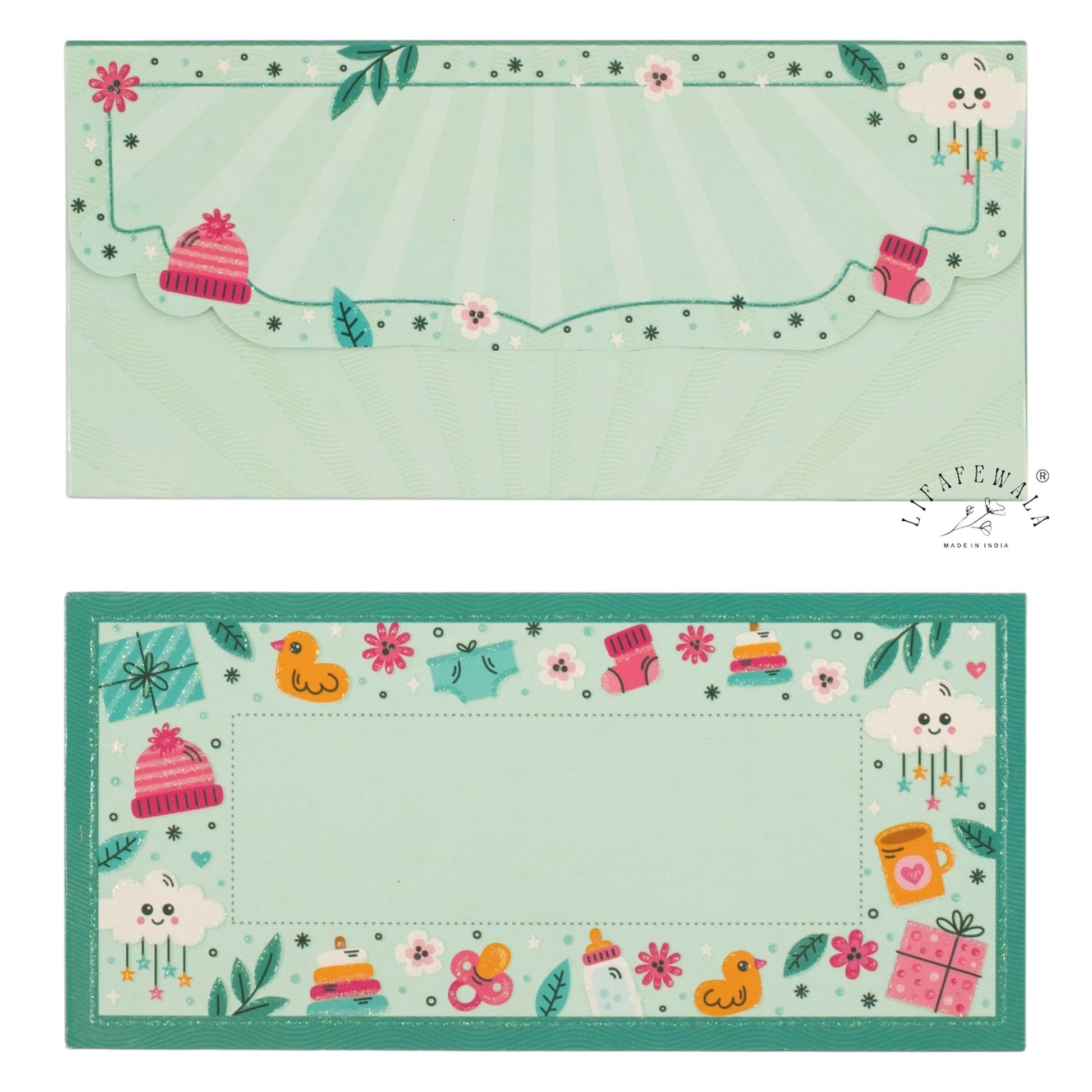 LIFAFEWALA Kids Birthday Gift Envelopes Multicolor Pack