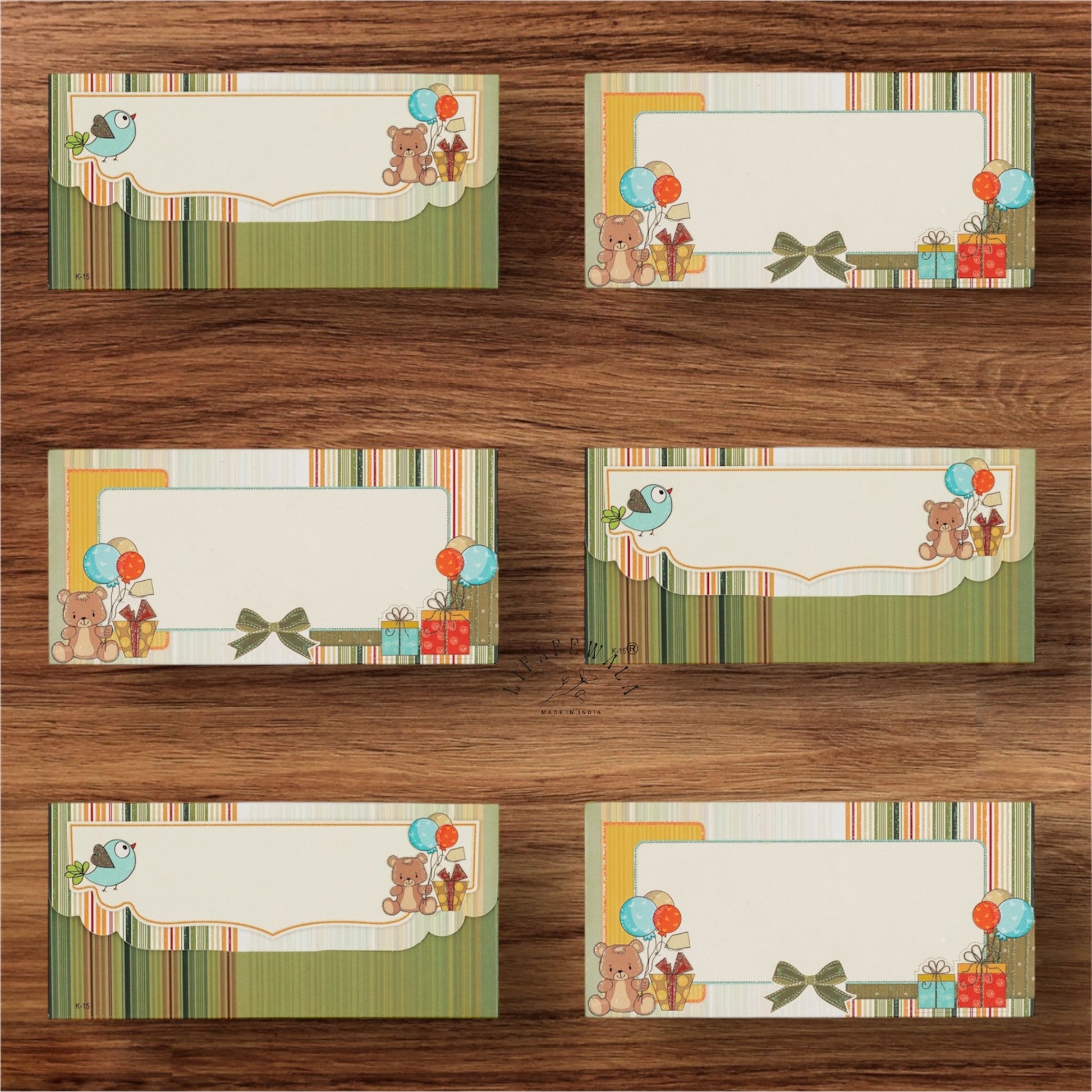 LIFAFEWALA Kids Cash Envelope Multicolor Pack