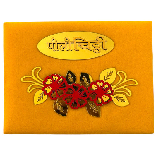 LIFAFEWALA Traditional Peeli Chitthi for Hindu Wedding Rituals