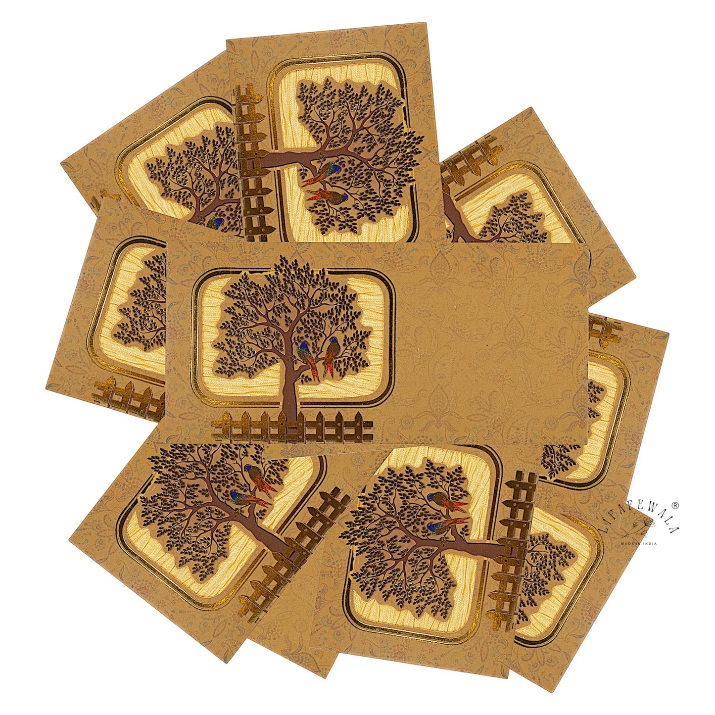 Luxury Golden Money Envelope by LIFAFEWALA