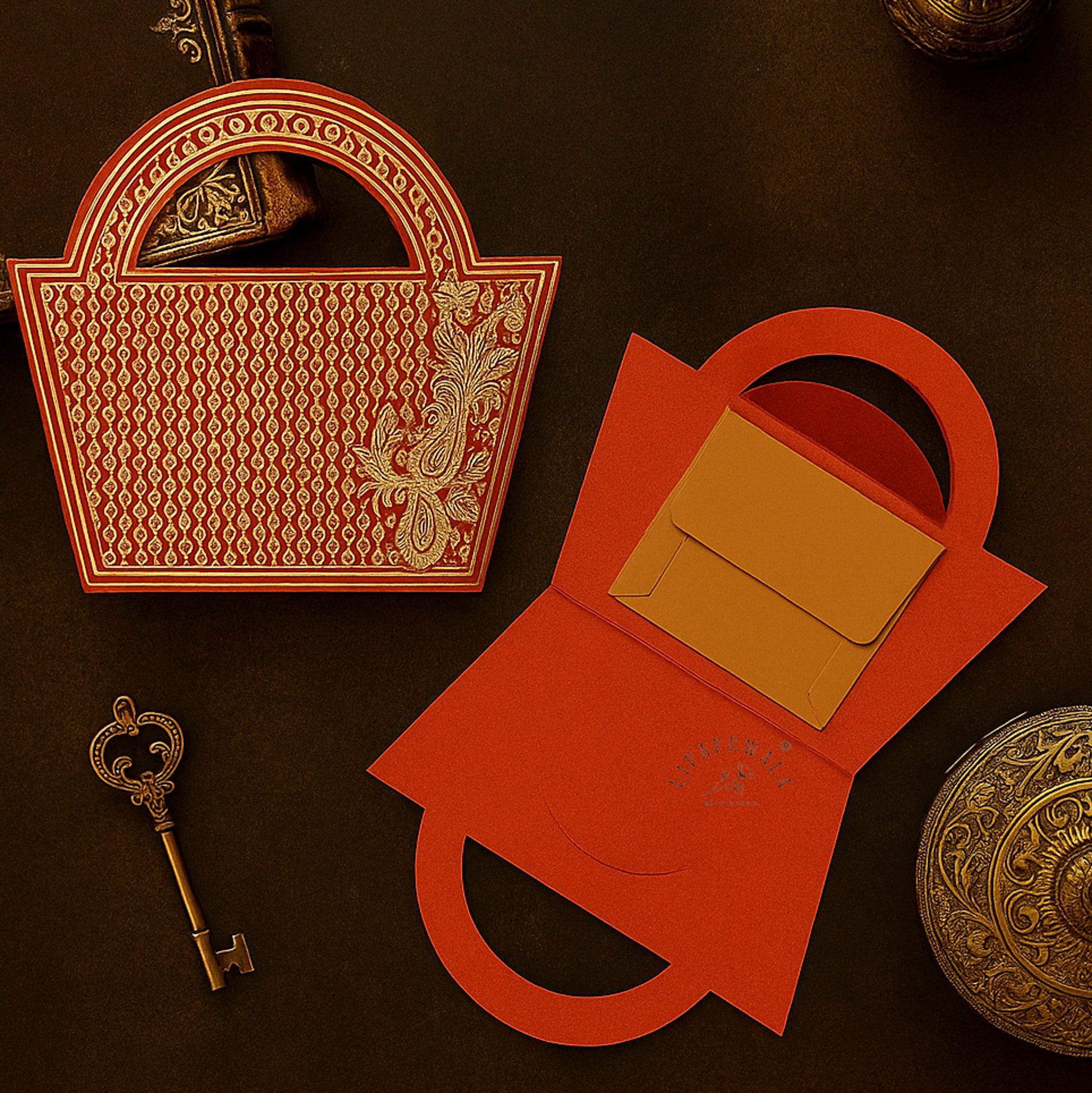 Luxury Indian Wedding Gift Basket with Money Envelopes