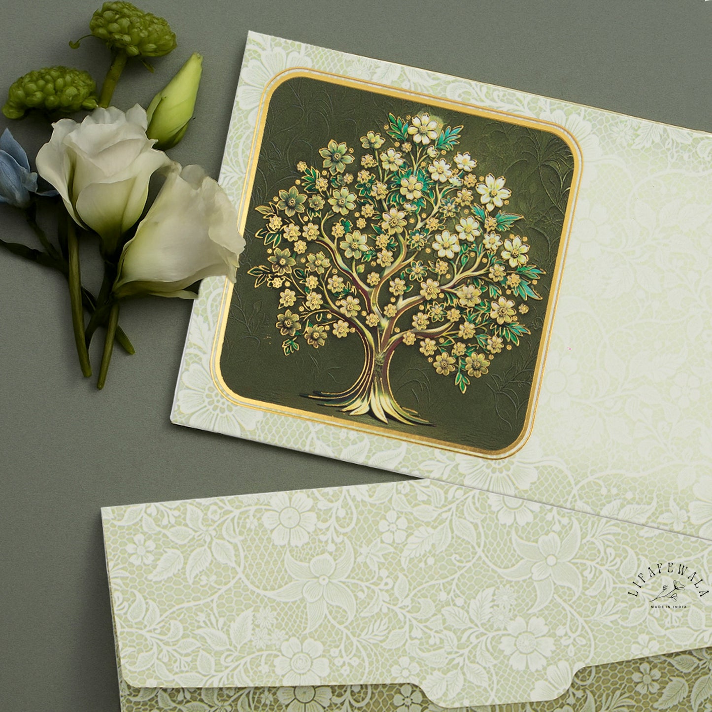 Luxury Shagun Lifafa with Floral Design