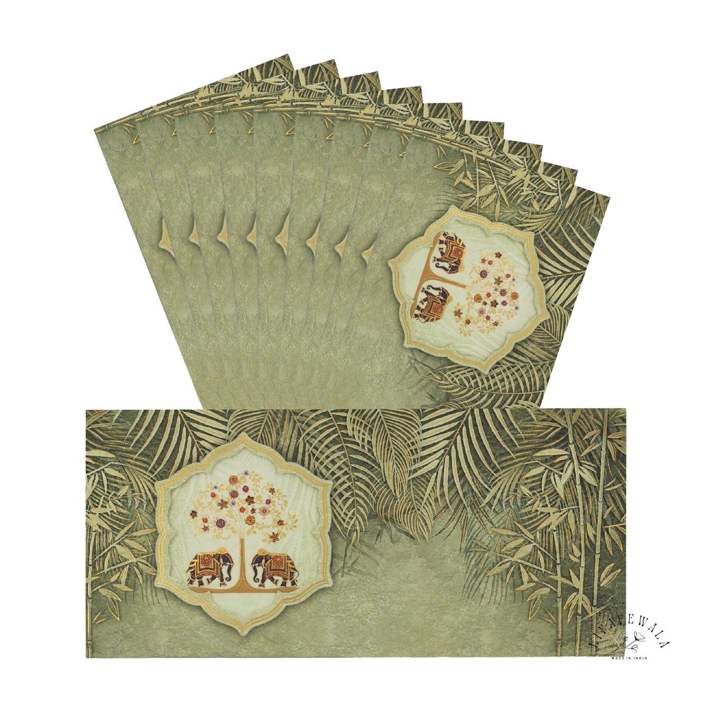 Luxury Green Velvet Shagun Envelope for Indian Weddings