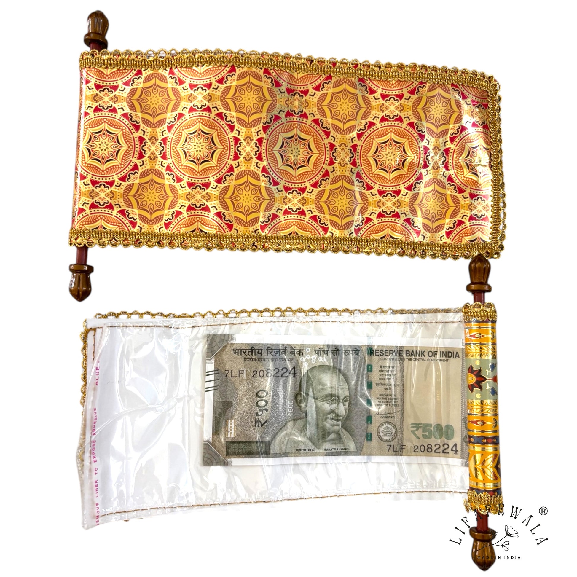 Luxury Scroll Shagun Lifafa for Weddings & Festive Occasions