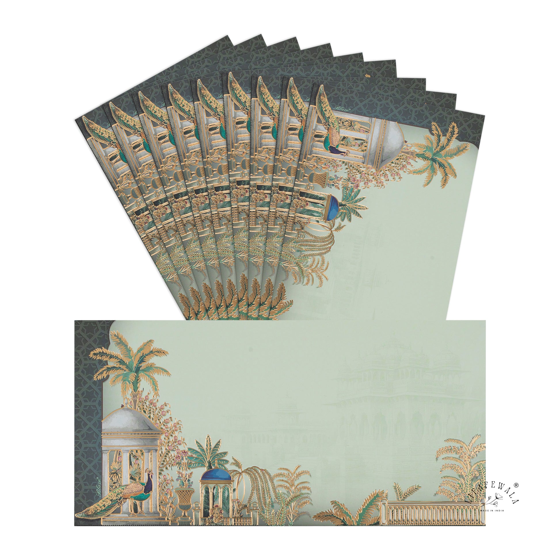 Peacock theme money gift envelope bulk pack