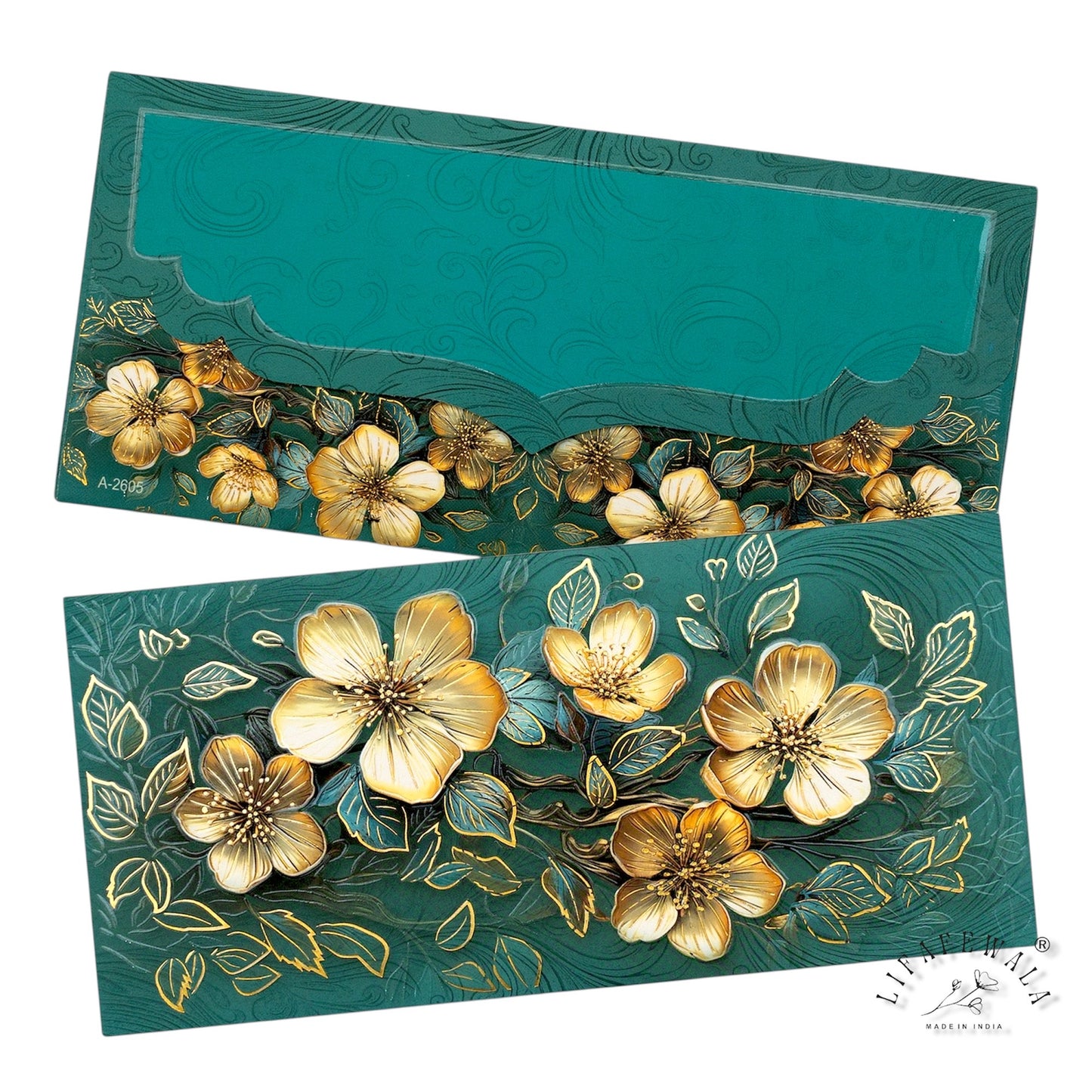 Premium Velvet Feel Shagun Lifafa | LIFAFEWALA Exclusive Gold Foil Wedding Money Envelopes (Pack of 20–200)