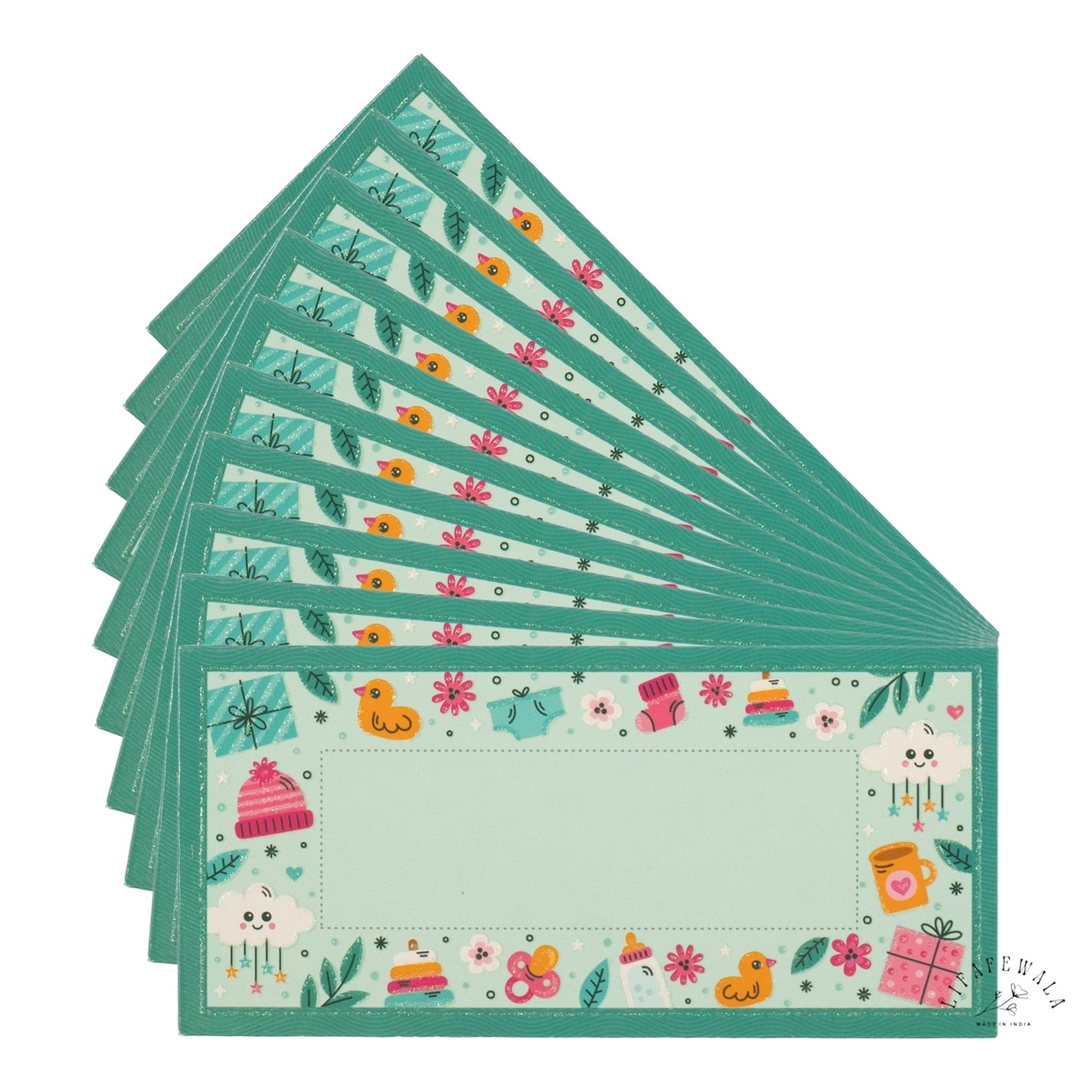 Kids Birthday & Baby Shower Gift Envelopes | LIFAFEWALA (Pack of 20–200, Multicolor)