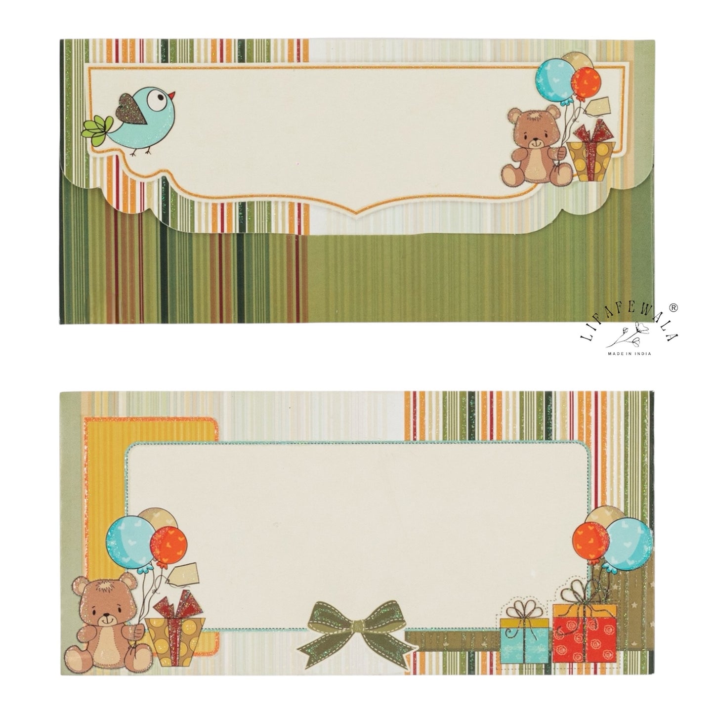 Cute Kids Design Money Envelopes | LIFAFEWALA Birthday & Baby Gift Lifafa (Pack of 20–200)