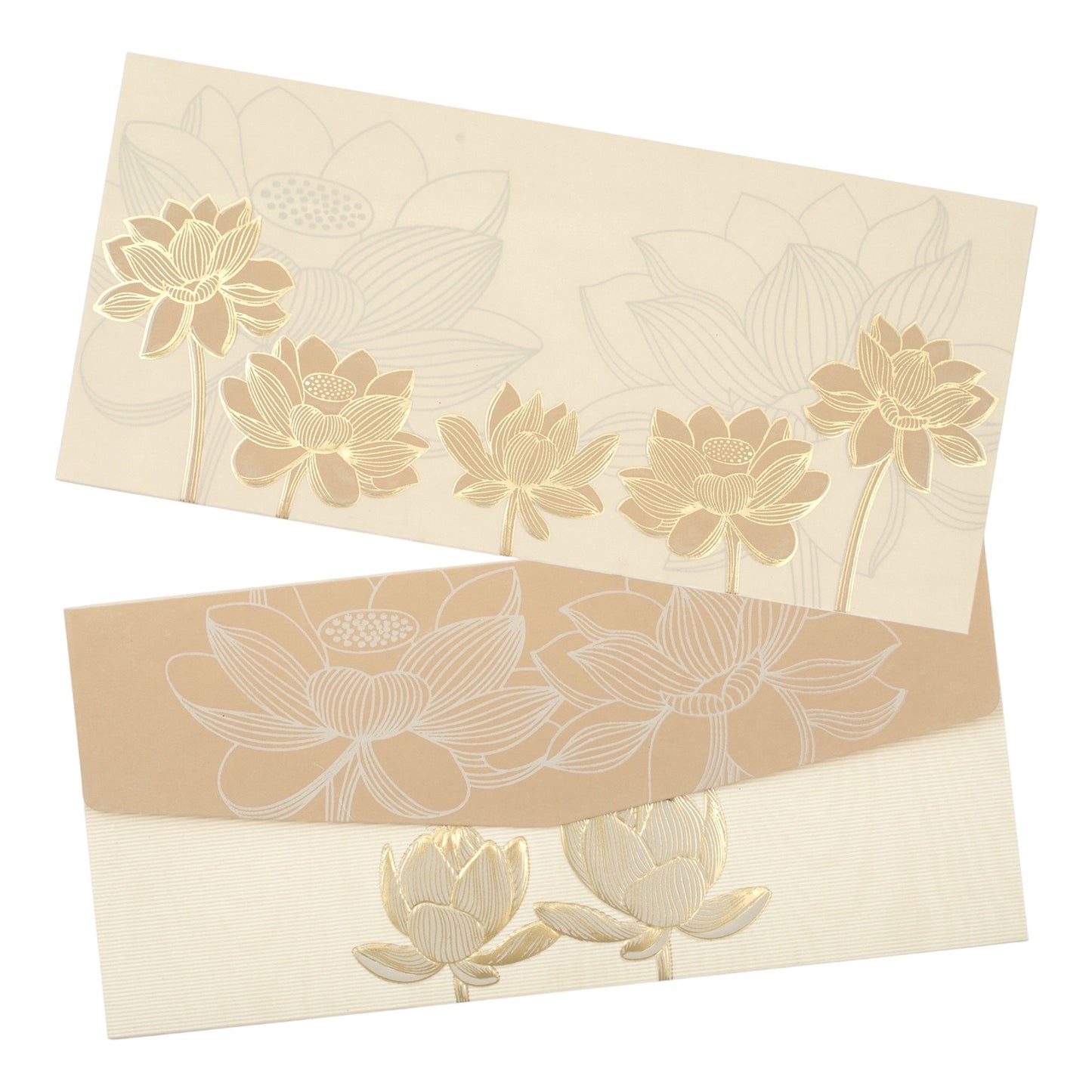 LIFAFEWALA Floral Design Pastel Color Money Envelopes/Shagun Lifafa for Gifting Cash on Weddings, Birthdays, Celebrations, Etc ( Pack of 10)(Colour Pastel Cream)