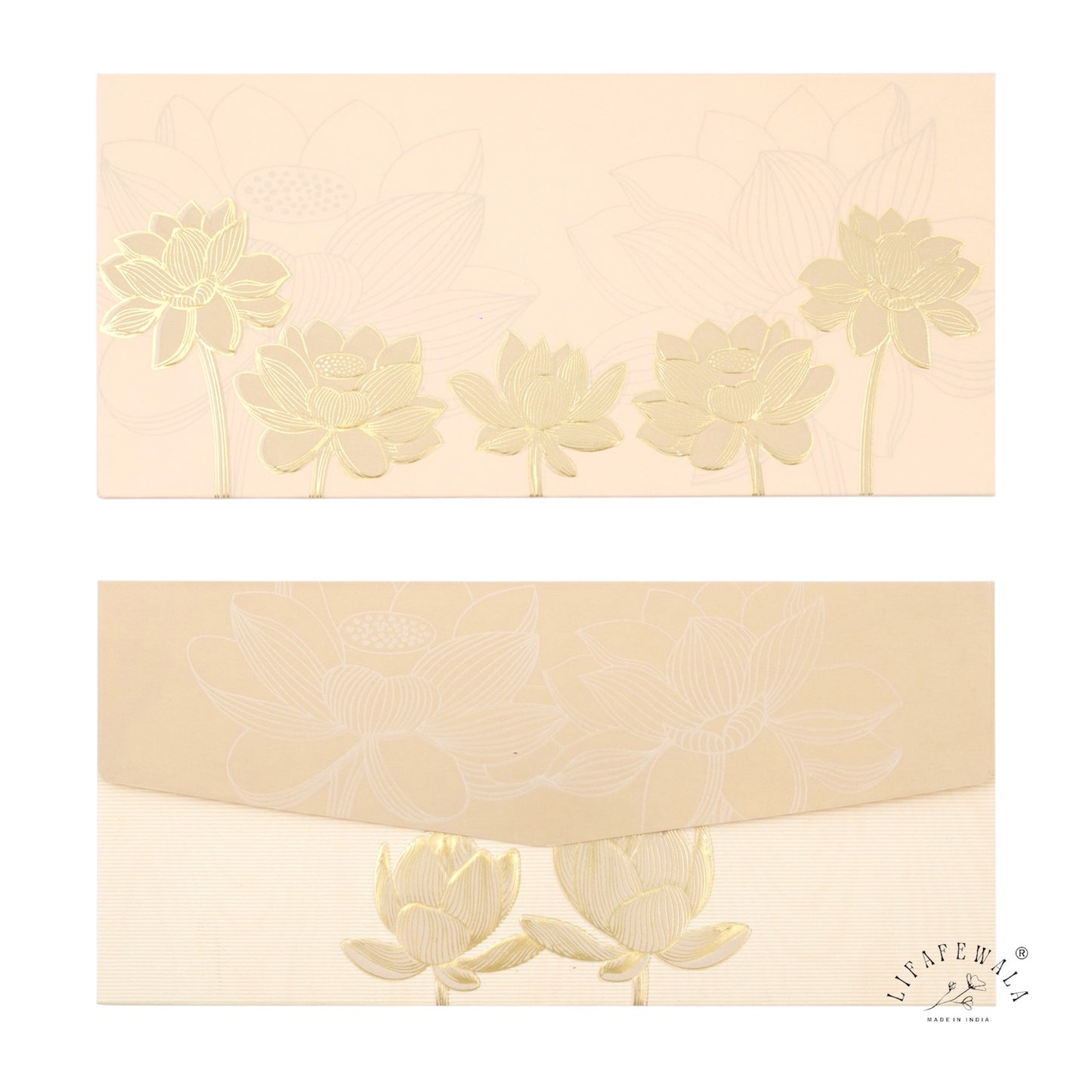 Floral Pastel Pink Money Envelopes | LIFAFEWALA Shagun Lifafa (Pack of 20–200)