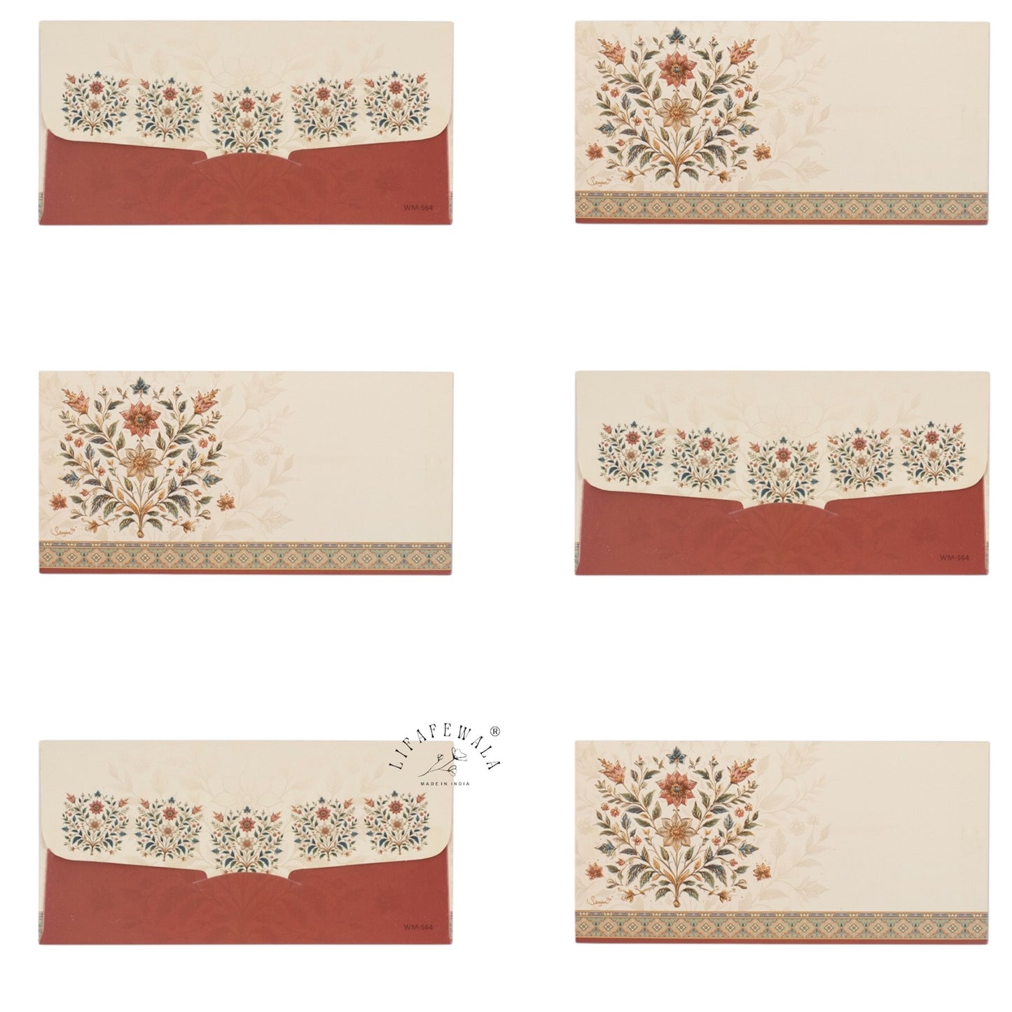 Premium Cream Wedding Envelope for Gifting Cash