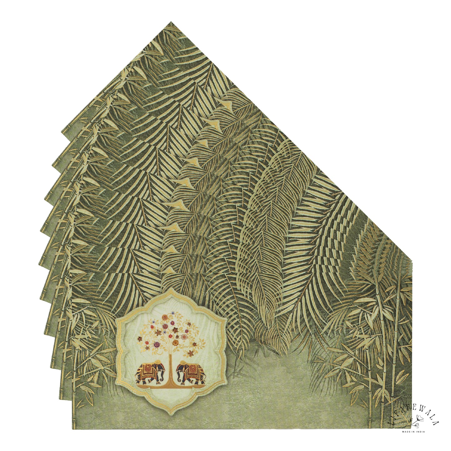 Premium Gold Foil Cash Lifafa with Tuck Flap by LIFAFEWALA