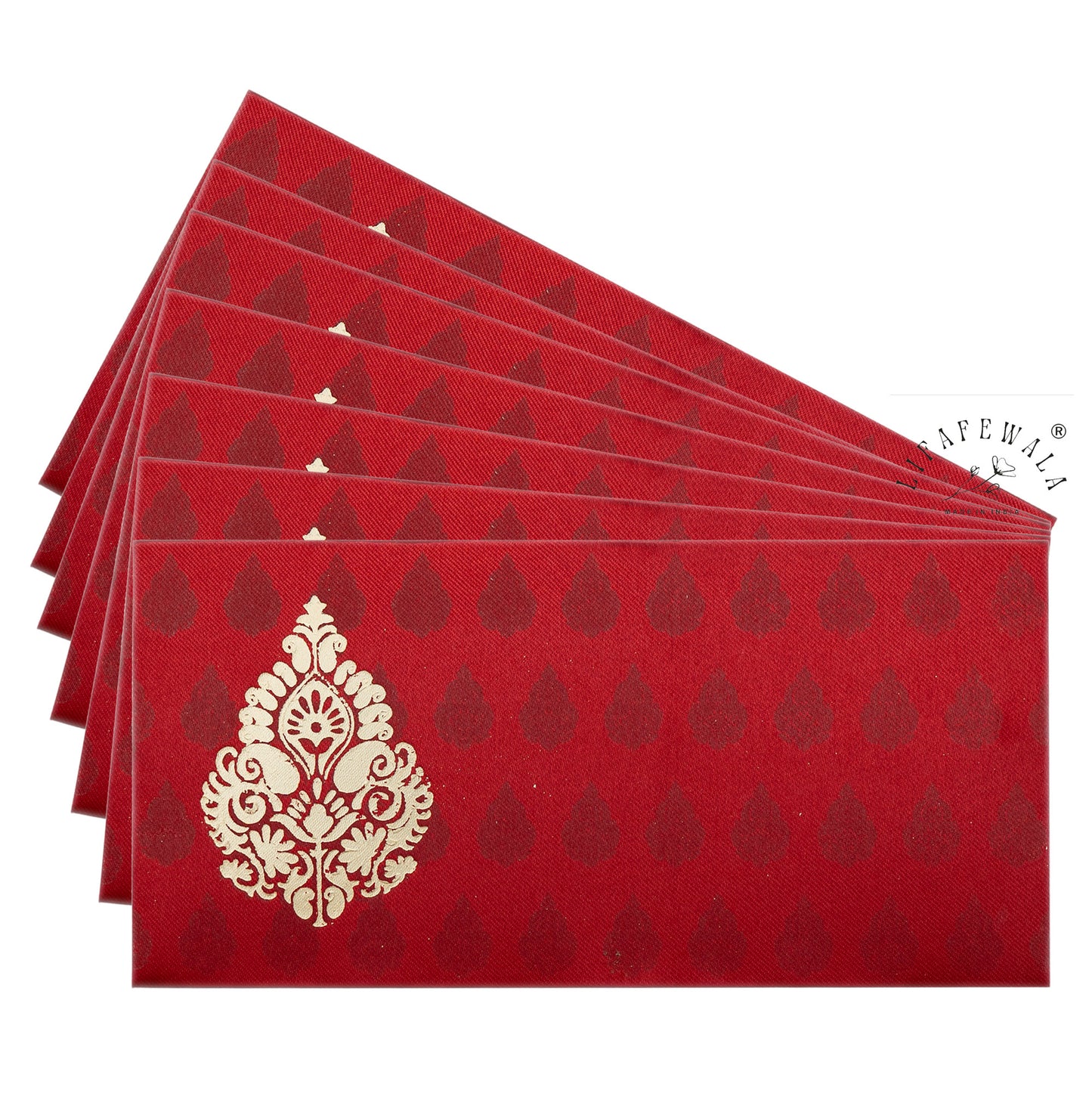 Royal Red Satin Wedding Envelope for Cash Gifting