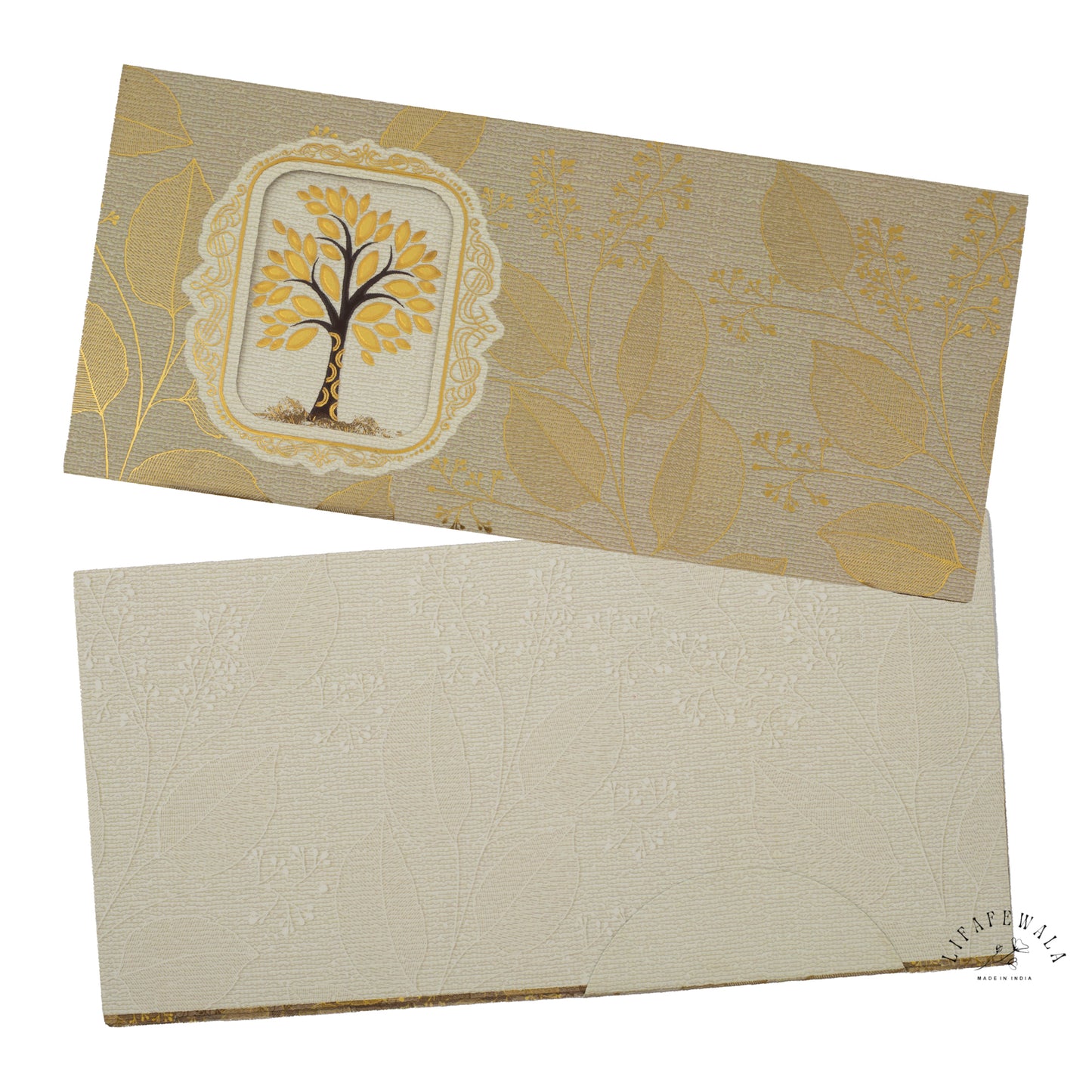 Royal Tree Design Shagun Lifafa with Tuck Flap