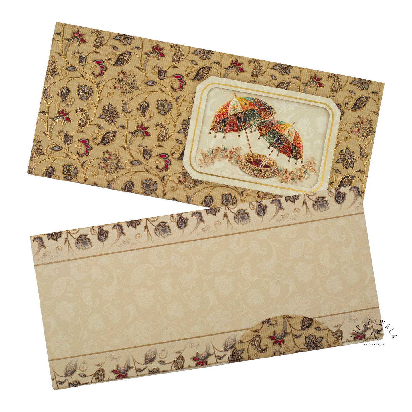 Royal Wedding Cash Envelope in Umbrella Motif