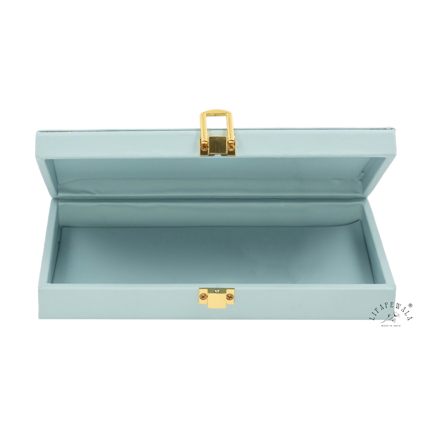 Decorative Pastel Blue Handcrafted Gaddi Box – Premium Shagun, Cash & Jewellery Gift Box | Lifafewala