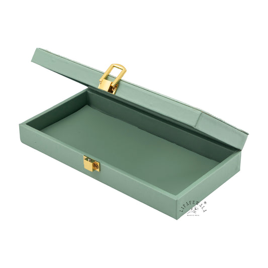Decorative Pastel Green Handcrafted Gaddi Box – Premium Shagun, Cash & Jewellery Gift Box | Lifafewala