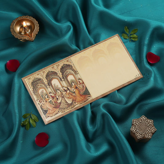 Designer Print Shagun Envelopes – Velvet Feel Gold Foil with UV Finish Wedding Gift Covers | Lifafewala