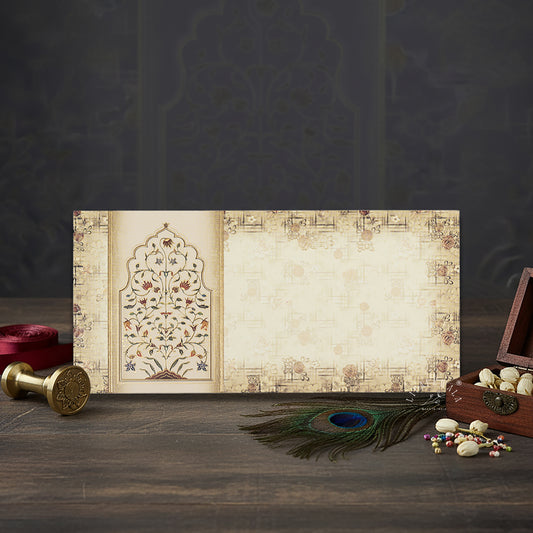 Luxurious Flower Print Shagun Envelopes – Velvet Feel UV Gold Finish with V-Shaped Tuck Flap | Lifafewala (Pack of 20–200)